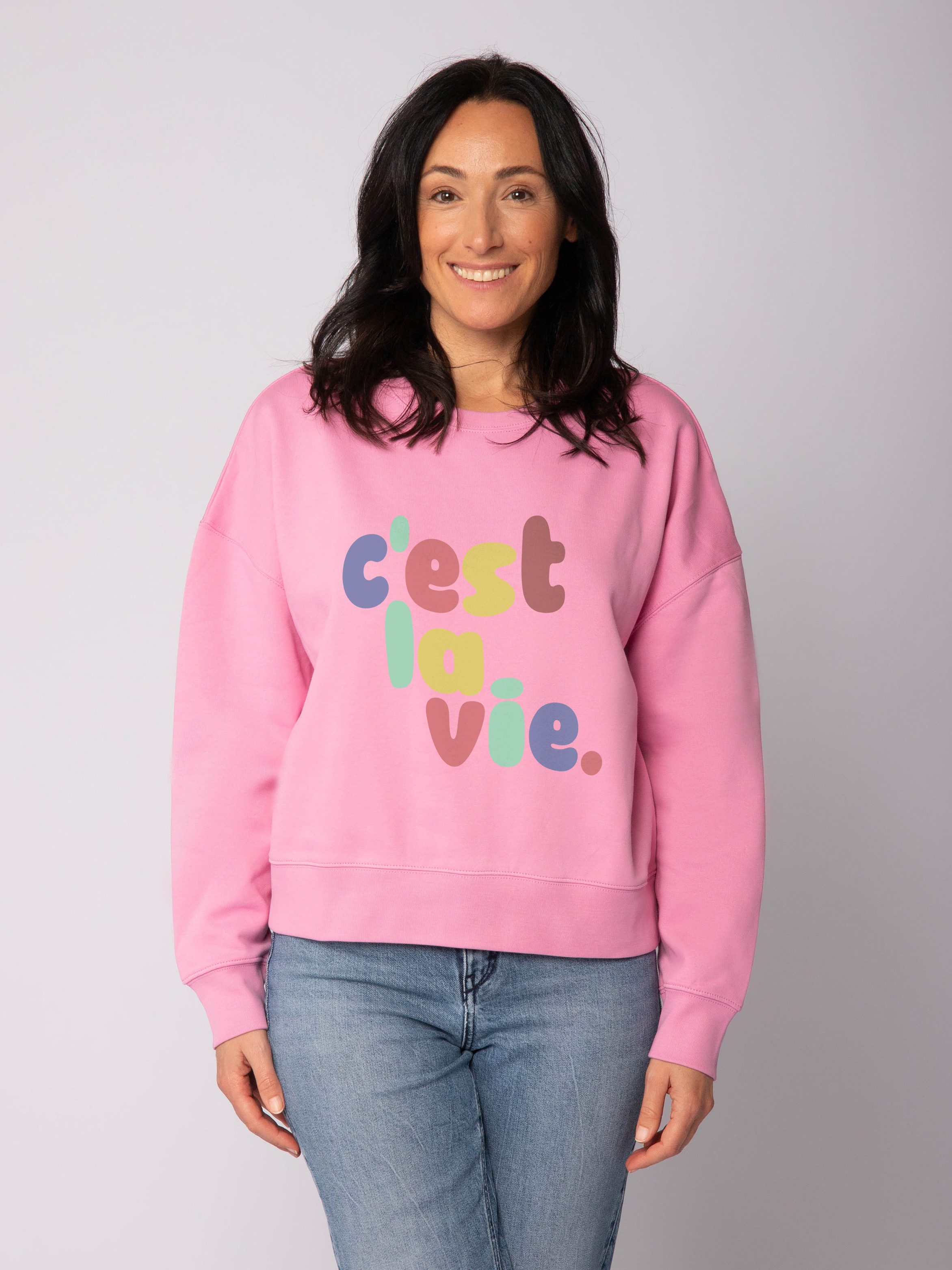 wat? Apparel Sweatshirt c'est la vie