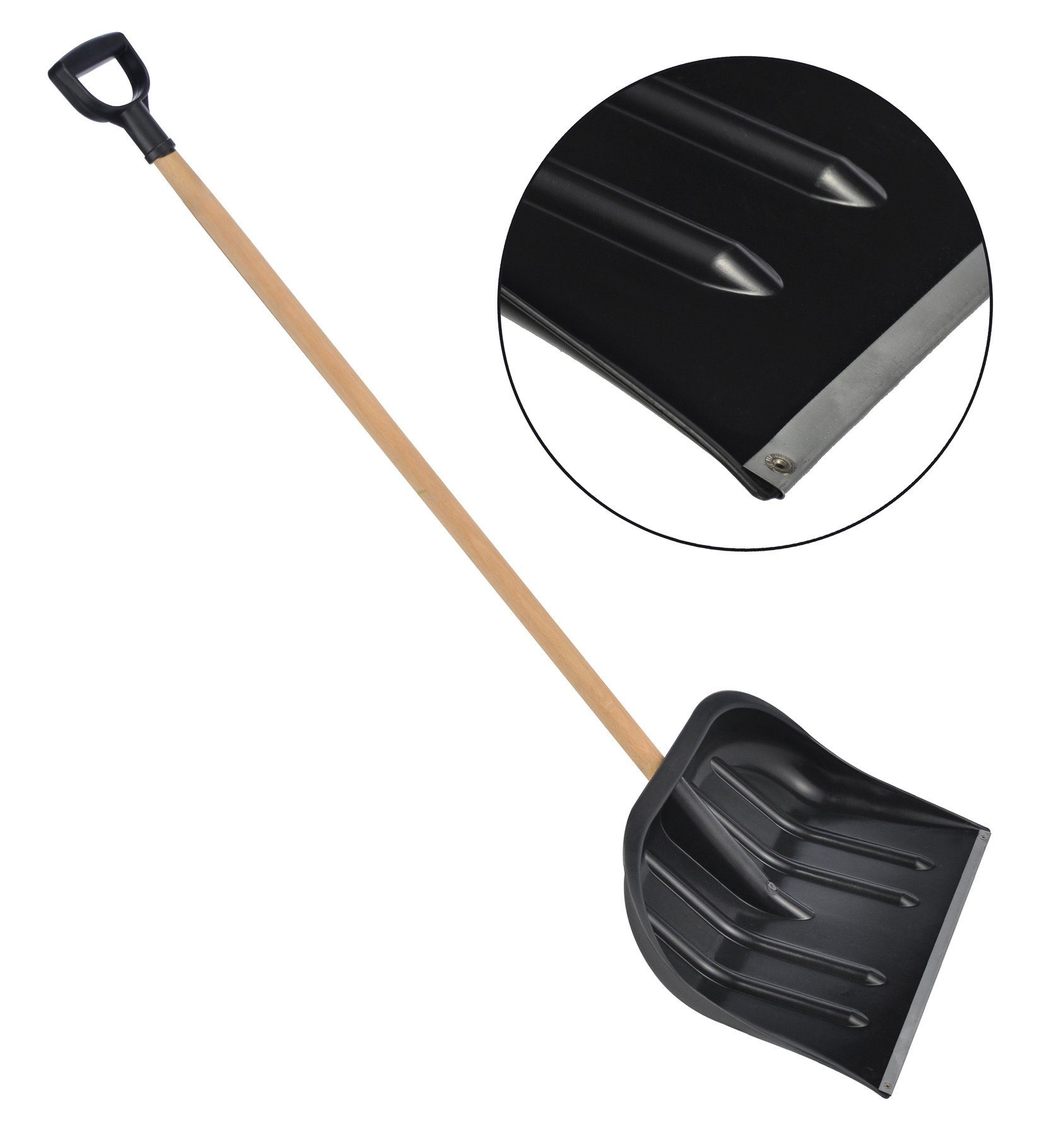 Haushalt International Schneeschieber Schneeschieber aus Kunststoff Schaufelmaße: 40,5 (H) x 49 (B) cm, (1-tlg)