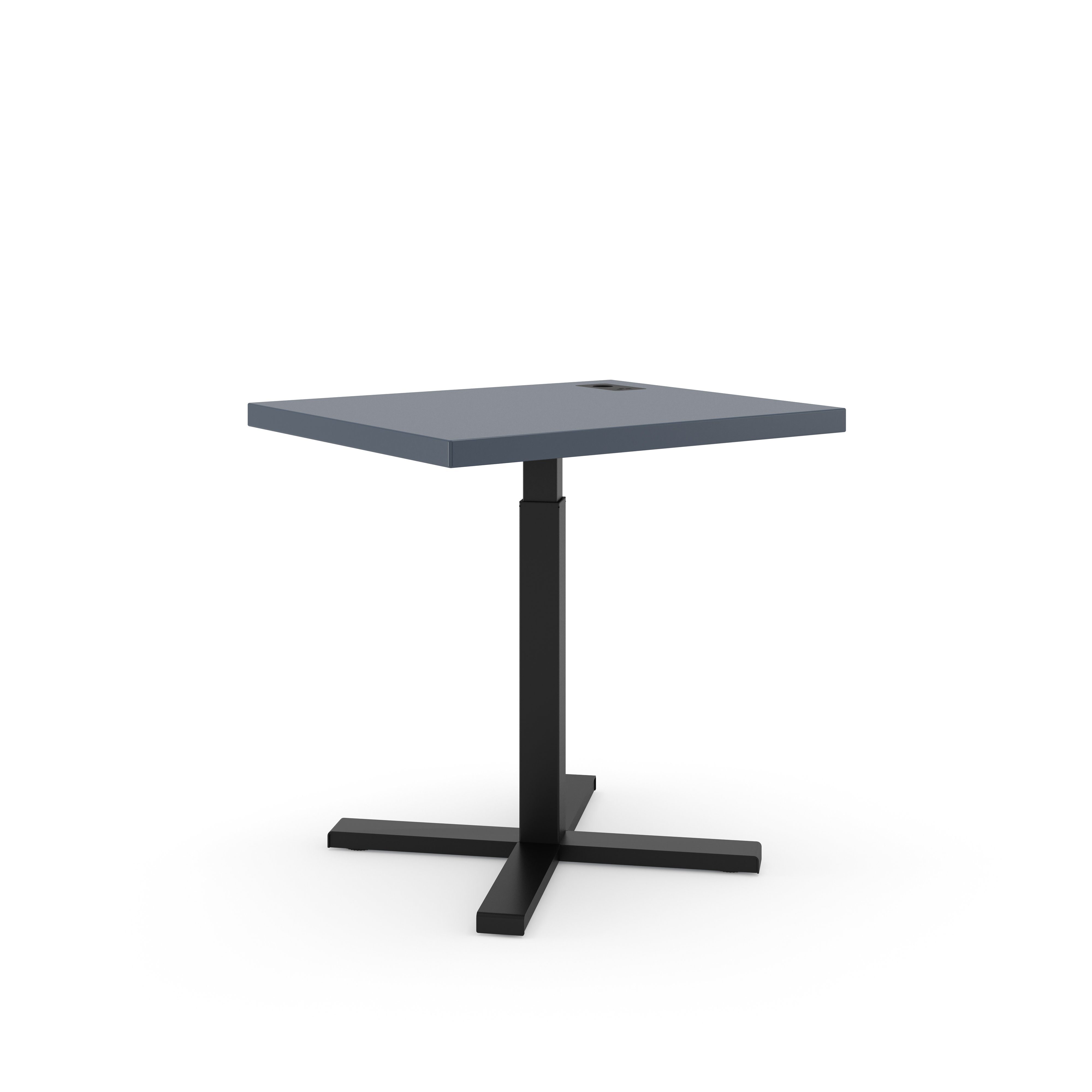 Actiforce Beistelltisch Elements Solid 800 (kompakte 80x67cm Tischplatte, mit integrierter Lademöglichkeit), elektrisch höhenverstellbar, hochwertige Linoleum Oberfläche