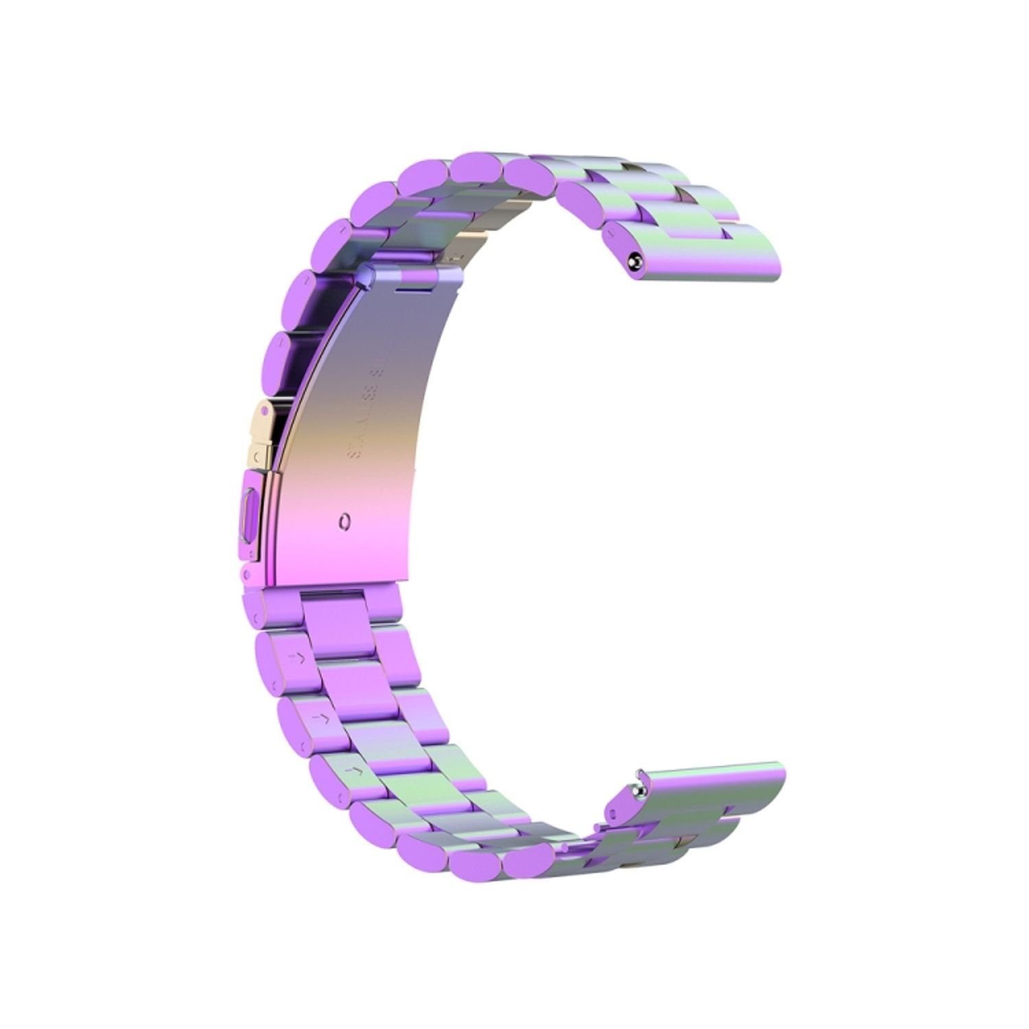König Design Smartwatch-Armband Huawei Watch GT 3 46mm, Smartwatch-Armband für Huawei Watch GT 3 46mm Sport Ersatz Armband Edelstahl Bunt