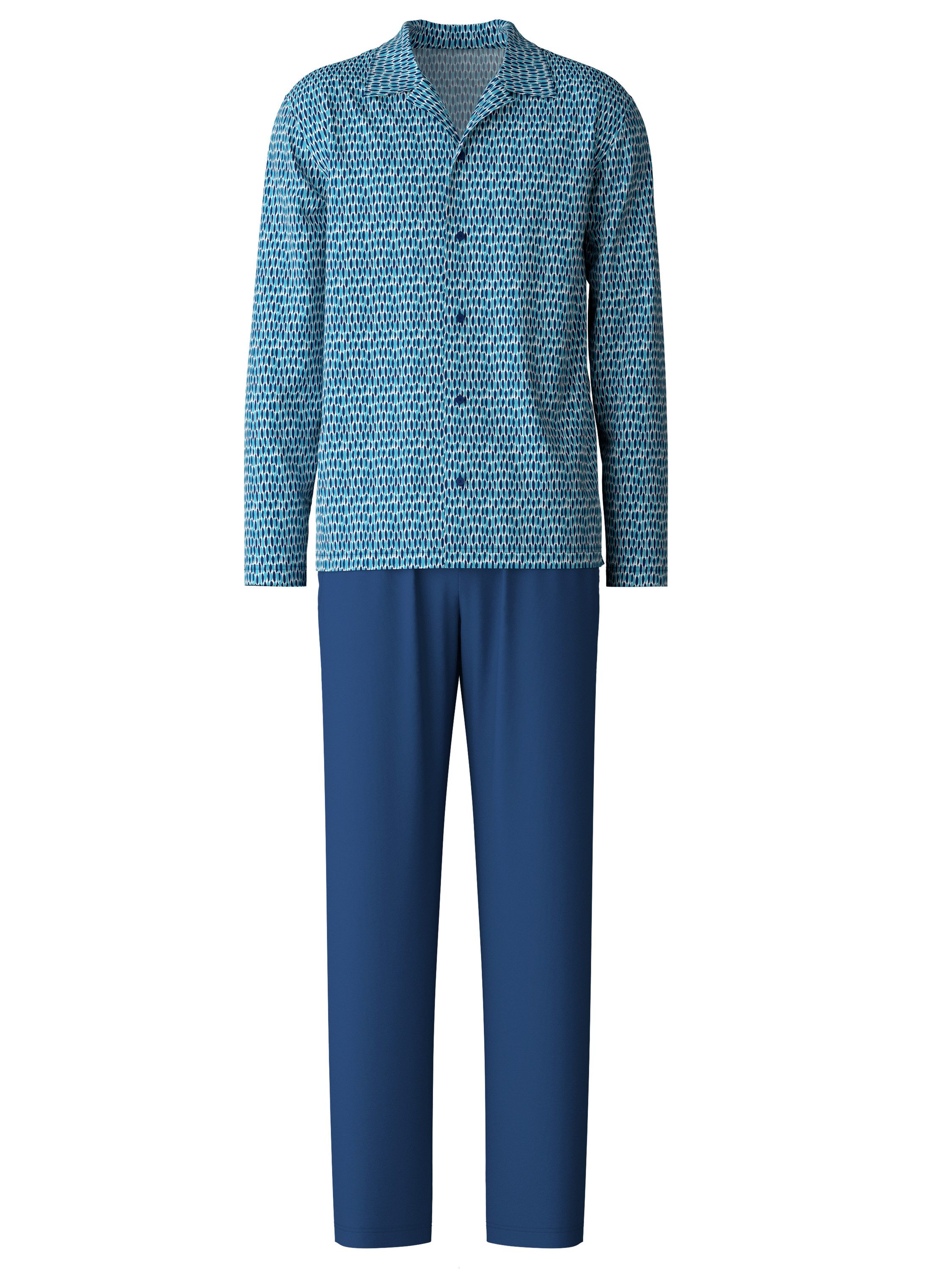 CALIDA Pyjama Relax Imprint Herren (2 günstig online kaufen