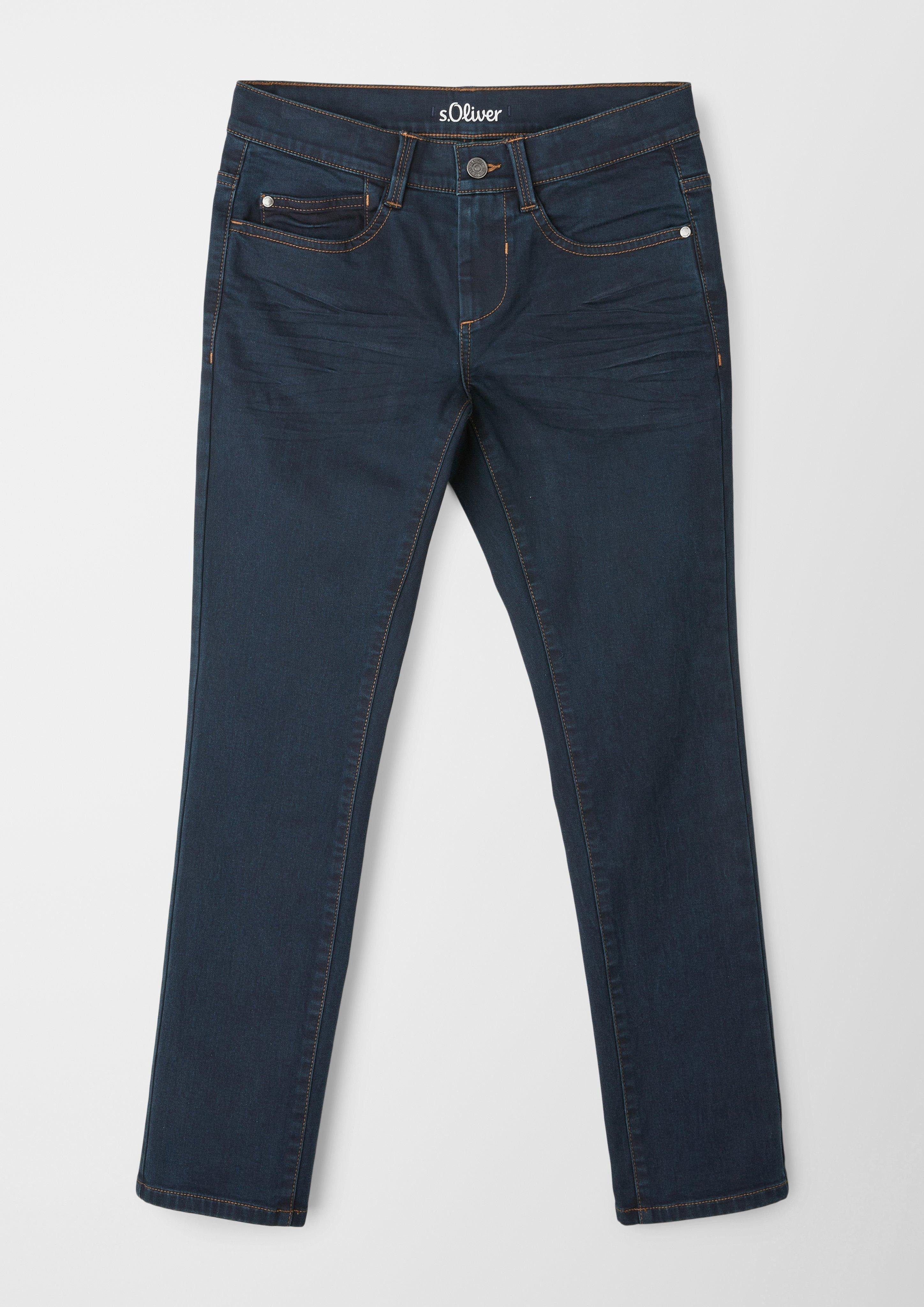 s.Oliver 5-Pocket-Jeans Jeans Seattle / Regular Fit / Mid Rise / Slim Leg Waschung