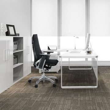 hjh OFFICE Drehstuhl High End Bürostuhl GENIDIA Netzstoff mit Armlehnen (1 St), Schreibtischstuhl ergonomisch