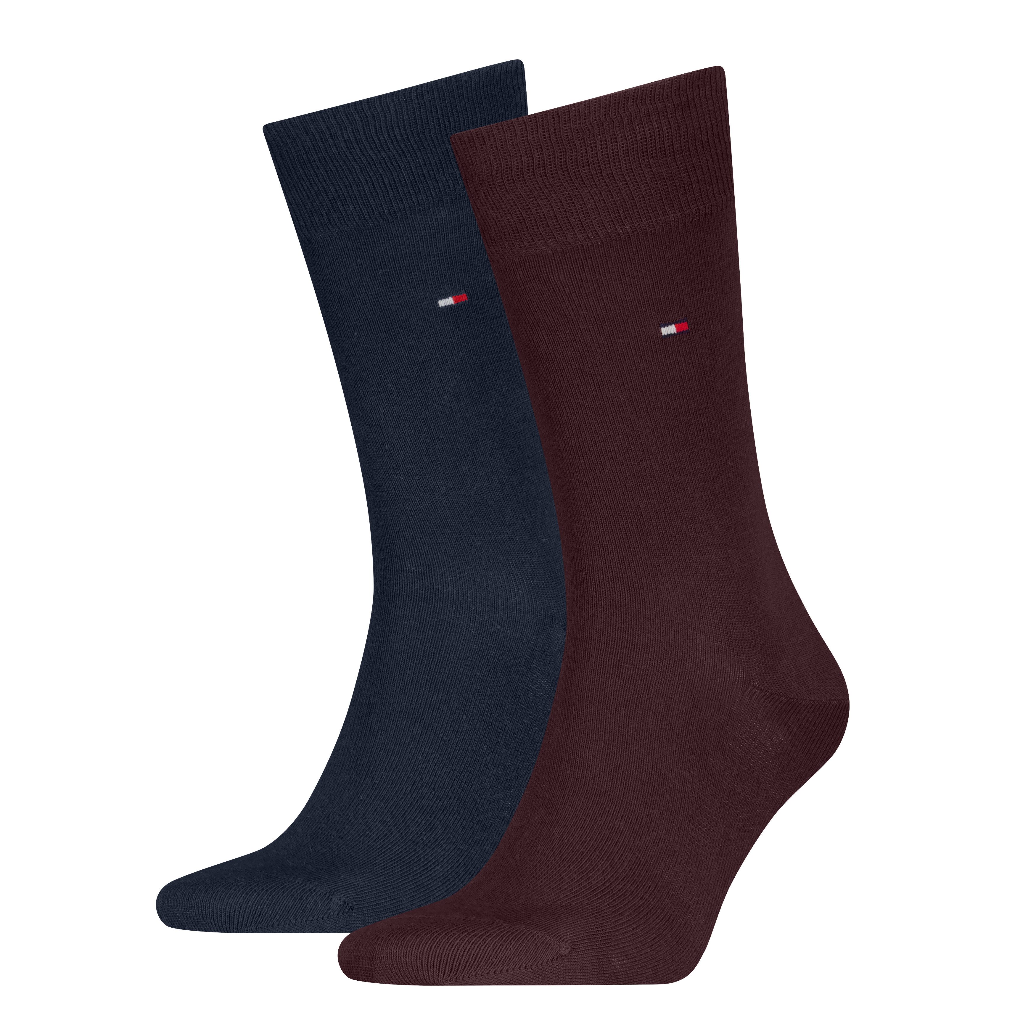 Tommy Hilfiger Socken TH MEN SOCK CLASSIC 2P (2 Paar) Mit eingestricktem Flag-Logo