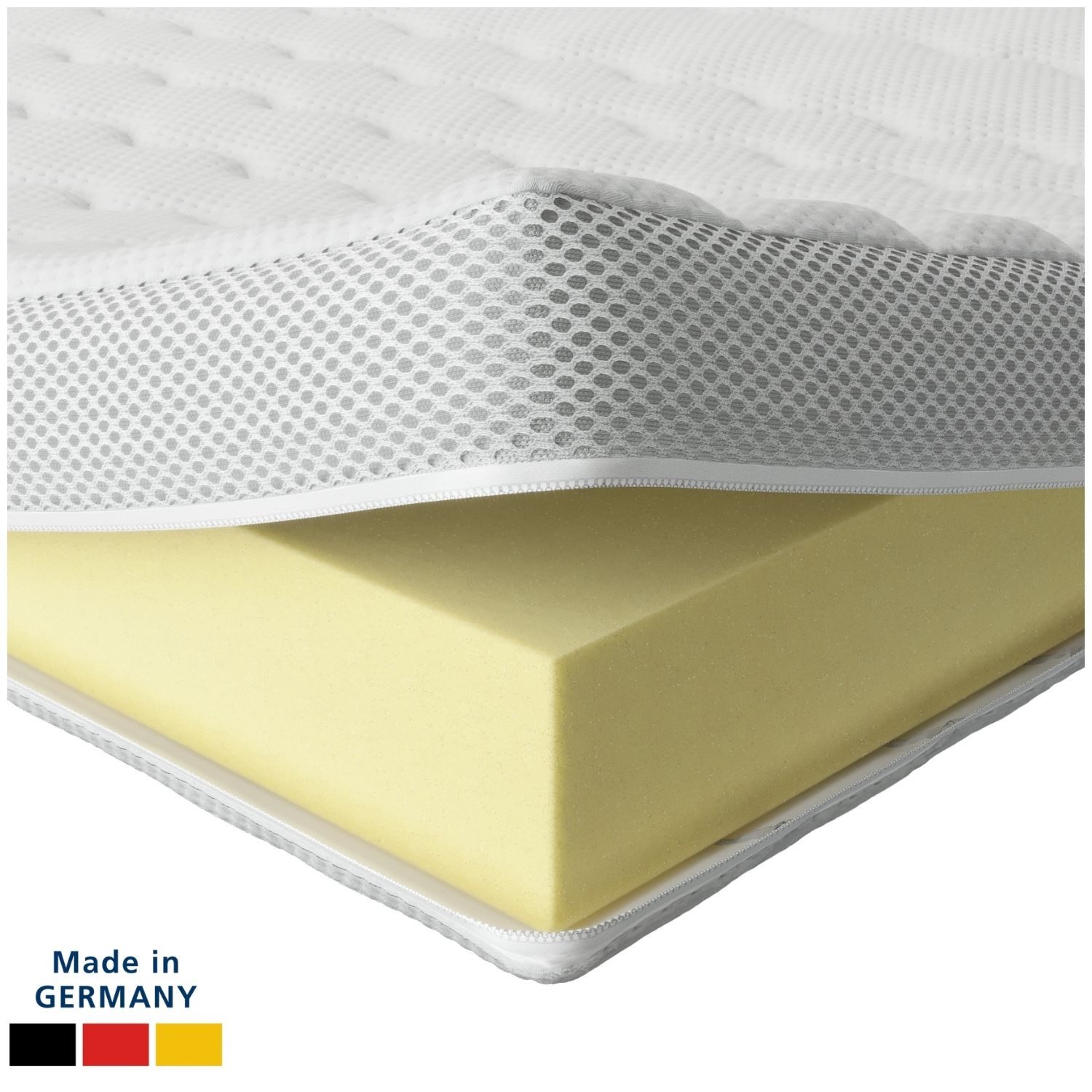 AM Qualitätsmatratzen, Цилиндр Viscoschaum, Premium Visco-Topper, Memory Foam, Druckentlastend, 6 cm hoch, Viscoschaum (6cm), 200x220 cm