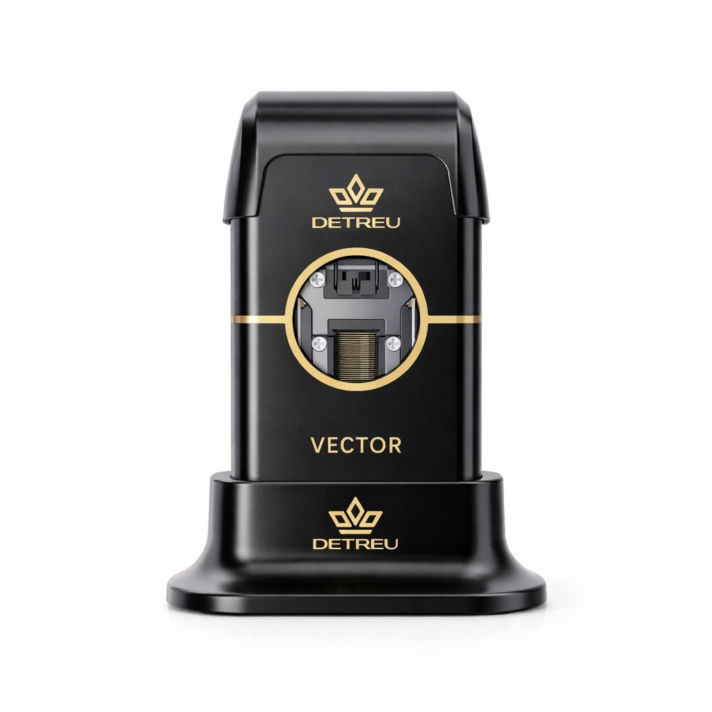 Detreu Haarschneider Detreu-Folienrasierer - Headline Double Foil Shaver Gold-Schwarz, 1-teilig Einzelgerät, Hautschonend & täglich einsetzbar, kompakt, einfach – Bild 2 von 2