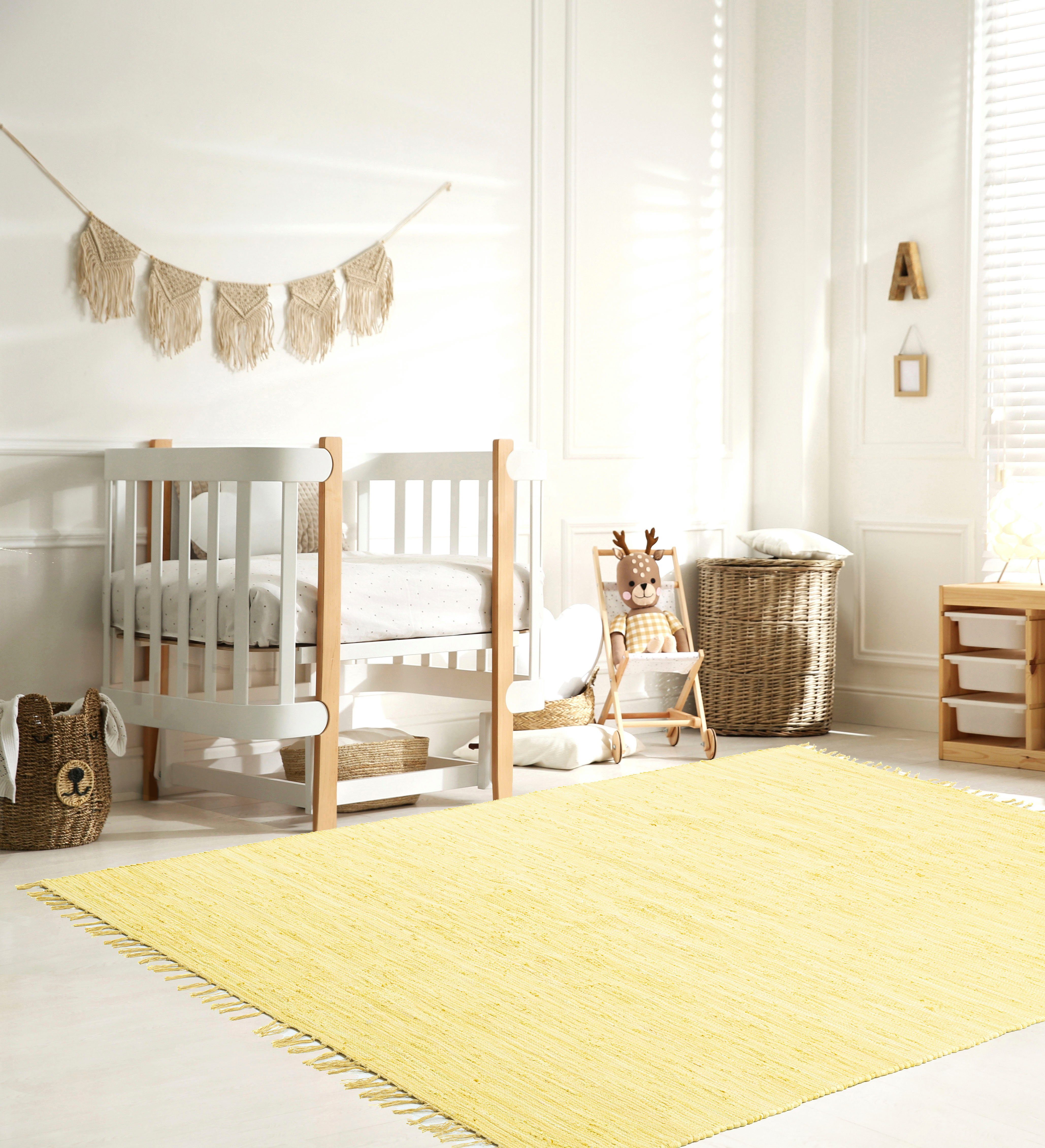 my home Kinderteppich Insa Fleckerl, rechteckig, günstig online kaufen