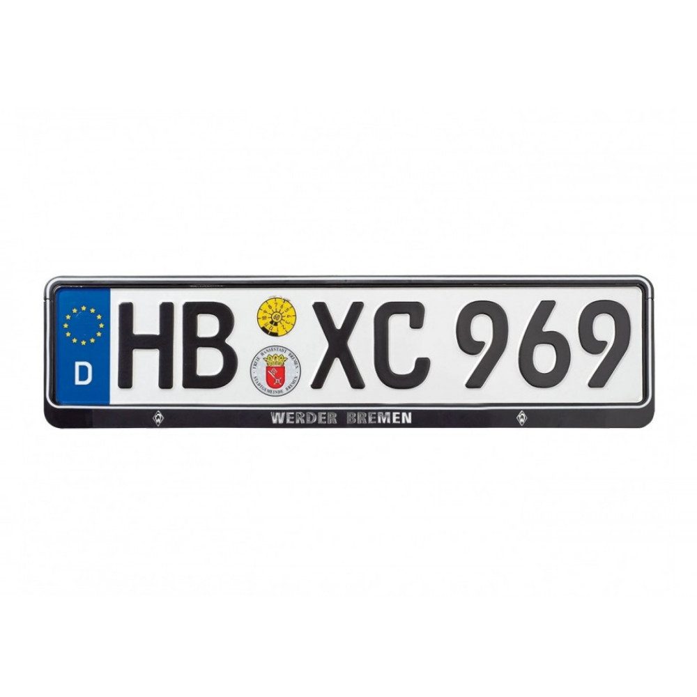 Werder Bremen Kennzeichenhalter SV Werder Bremen Nummernschildhalter