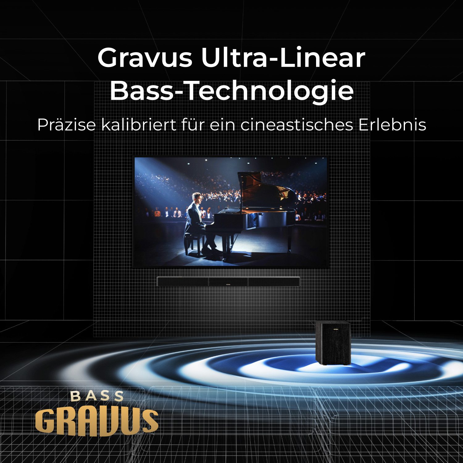 Ultimea Skywave Series 5.1.2 Soundbar (HDMI, 530 W, App-Steuerung, Dolby Atmos)