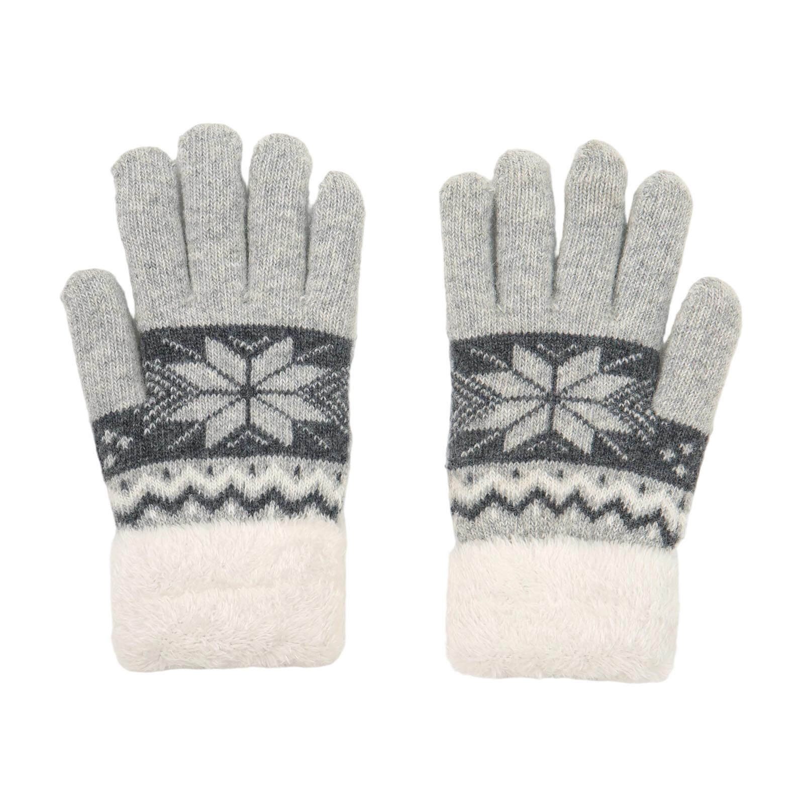 Leoberg Strickhandschuhe Unisex Norweger Handschuhe Fingerhandschuhe in diversen Designs