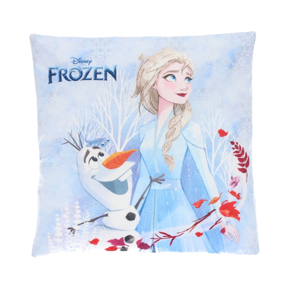 Disney Frozen Dekokissen 1 Stück Kuschelkissen aus Polyester Mehrfarbig 38 x 38 cm