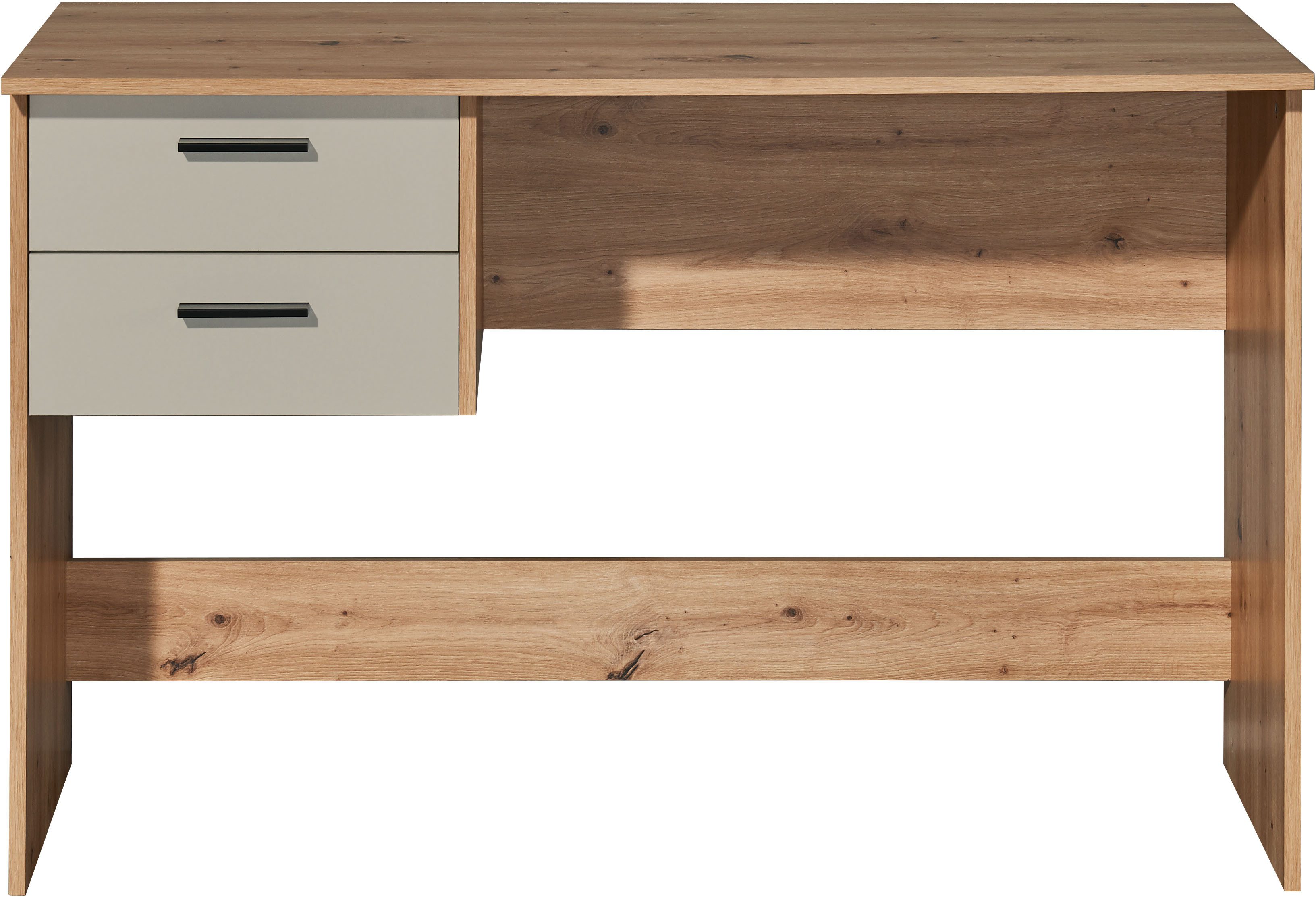 BEGA OFFICE Schreibtisch BxHxT 120x77x50 cm (1-St), Breite 120cm, Vollauszug für Schubkästen