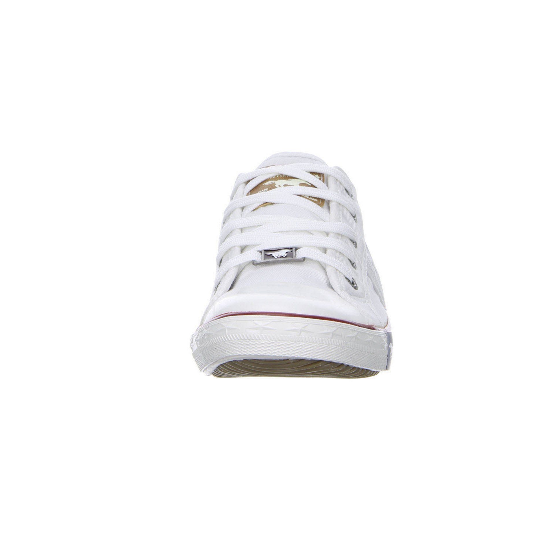 Sneaker weiß Damen Sneaker Shoes Synthetikkombination Halbschuhe Sport Mustang Schuhe Sneaker