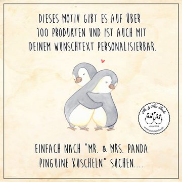 Mr. & Mrs. Panda Tierbett Pinguine Kuscheln - Grau Pastell - Geschenk, Freund, Ehefrau, Kater, Ultrabehaglich