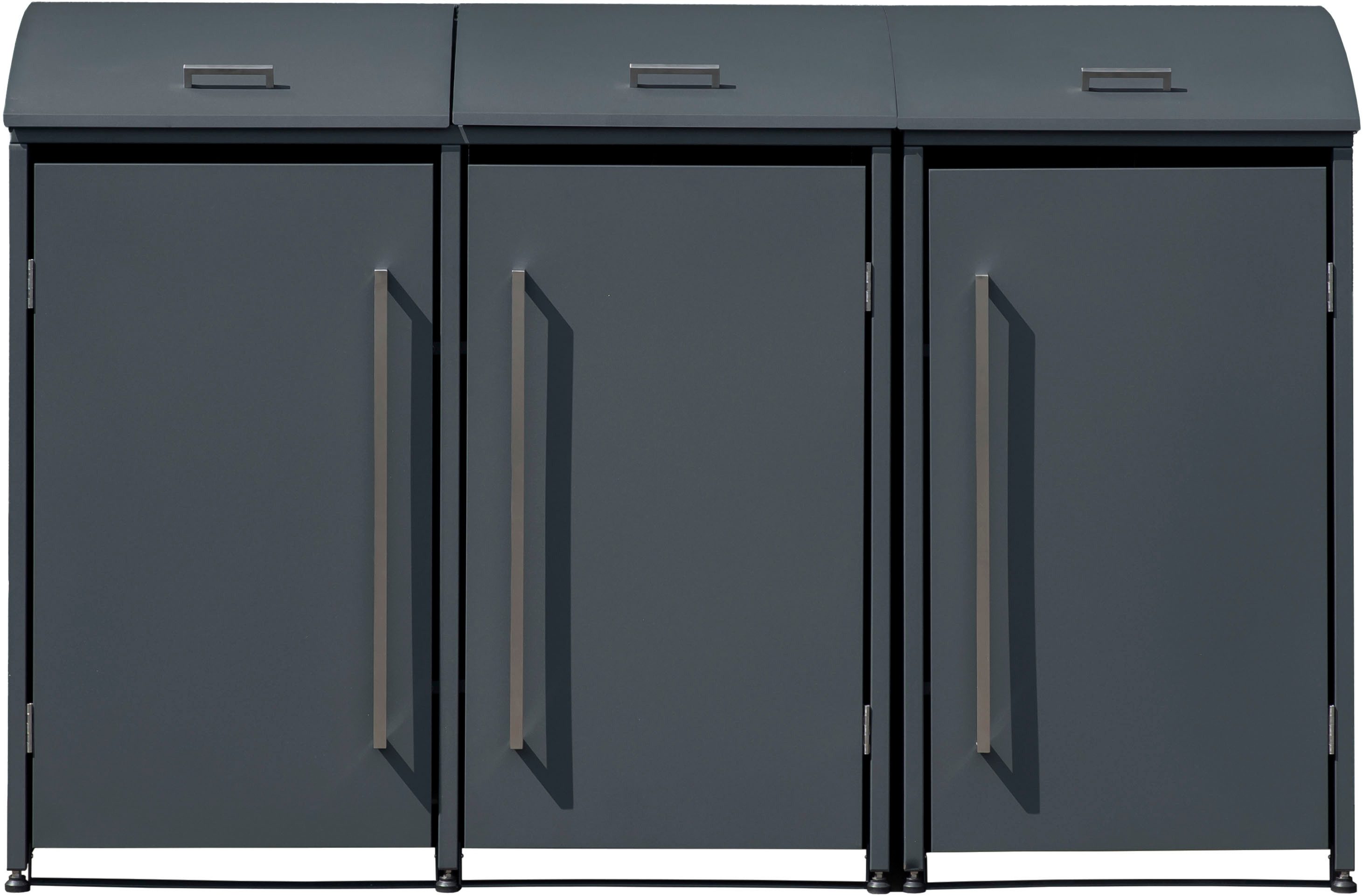 WESTMANN Mülltonnenbox Moderna 3, Platz für 3 Mülltonnen je 240 L, BxHxT: 211x83x135 cm