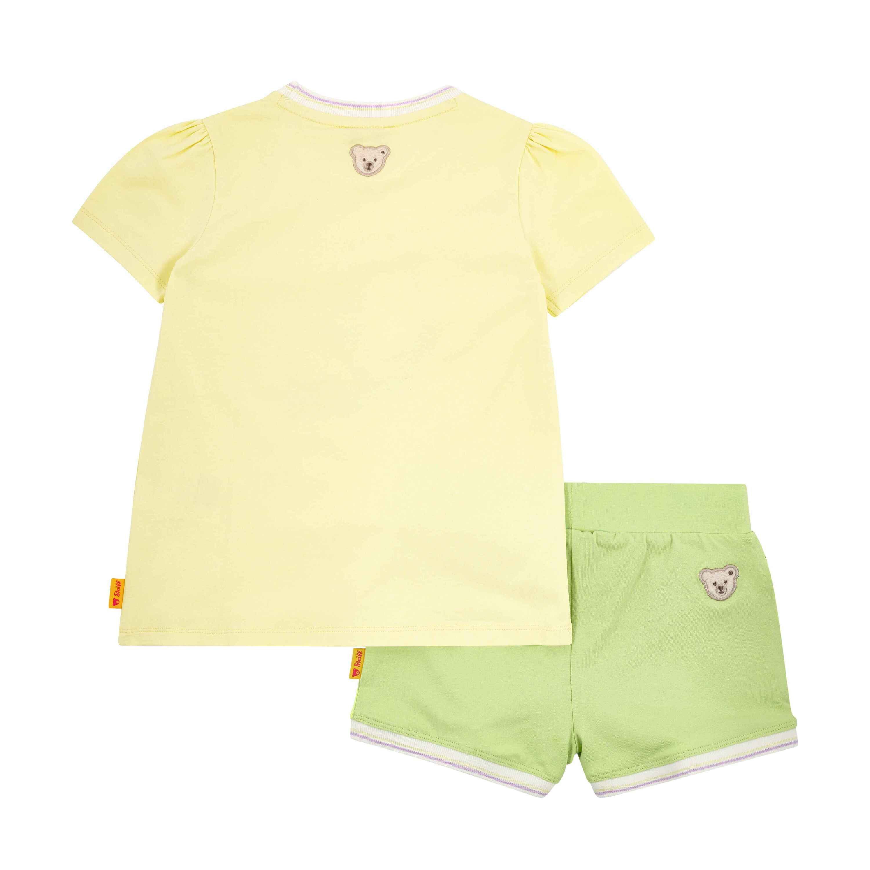 Steiff Strickjacke Set Shorts + T-Shirt kurzarm Aloha, Softbund