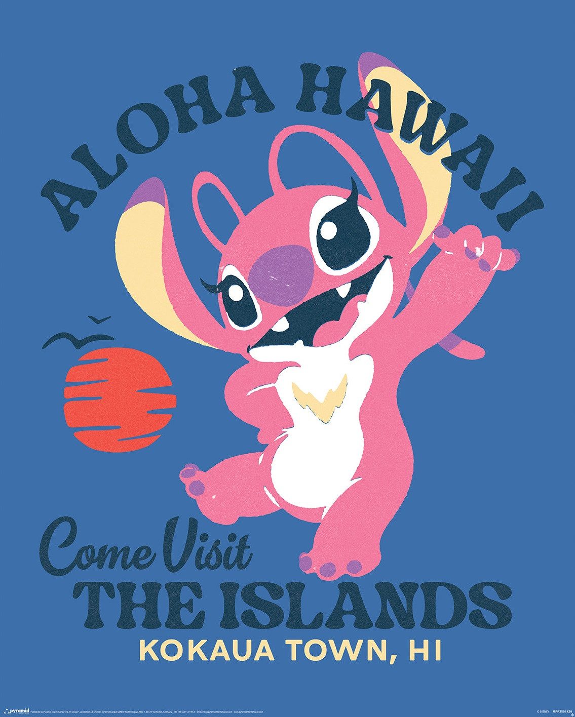 Poster Stitch - Angel Aloha- Miniposter 40x50 cm