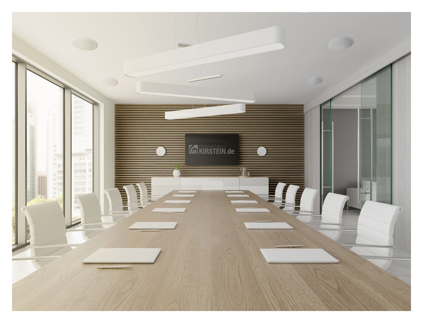 Pronomic High-End Gewebe Deckenlautsprecher - Einbaubox-Lautsprecher 5" Woofer Einbaulautsprecher (40 W, Integrierter Equalizer und Frequenzweiche)