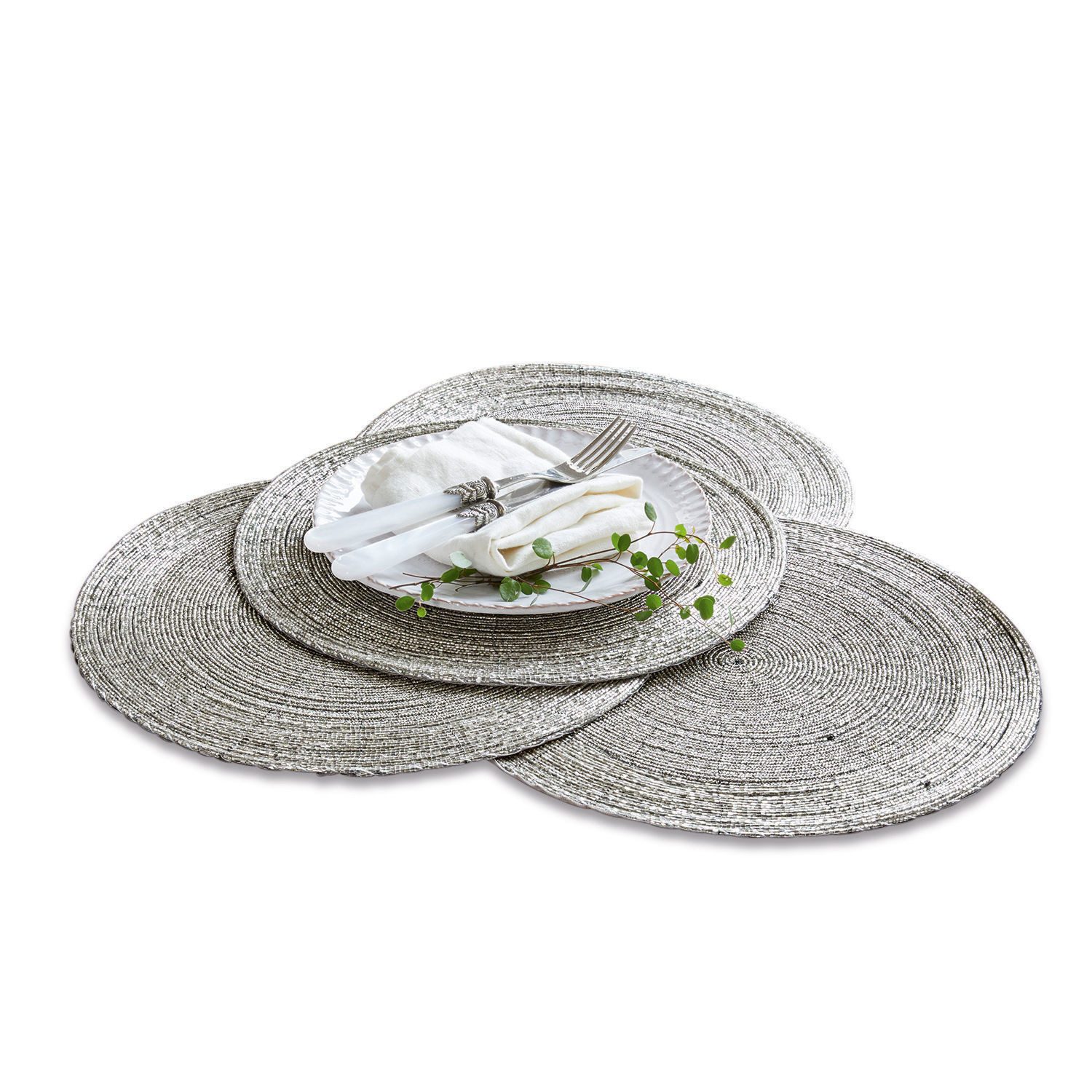 Mirabeau Platzset Platzset 4er Set Barningham silber