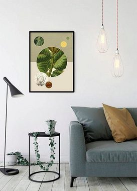 Komar Poster Green Structure, Blätter, Pflanzen (1 St), Kinderzimmer, Schlafzimmer, Wohnzimmer