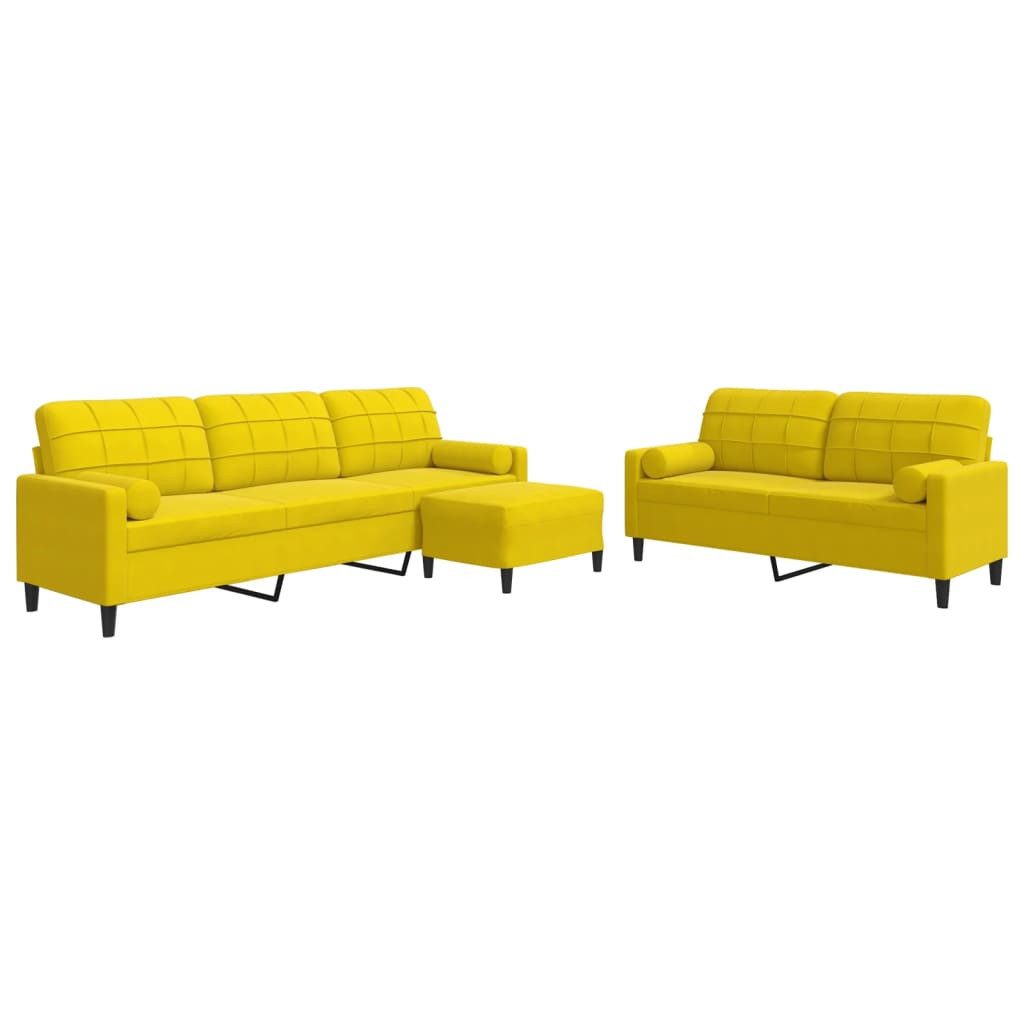 vidaXL Sofa 3-tlg. Sofagarnitur mit Kissen günstig online kaufen