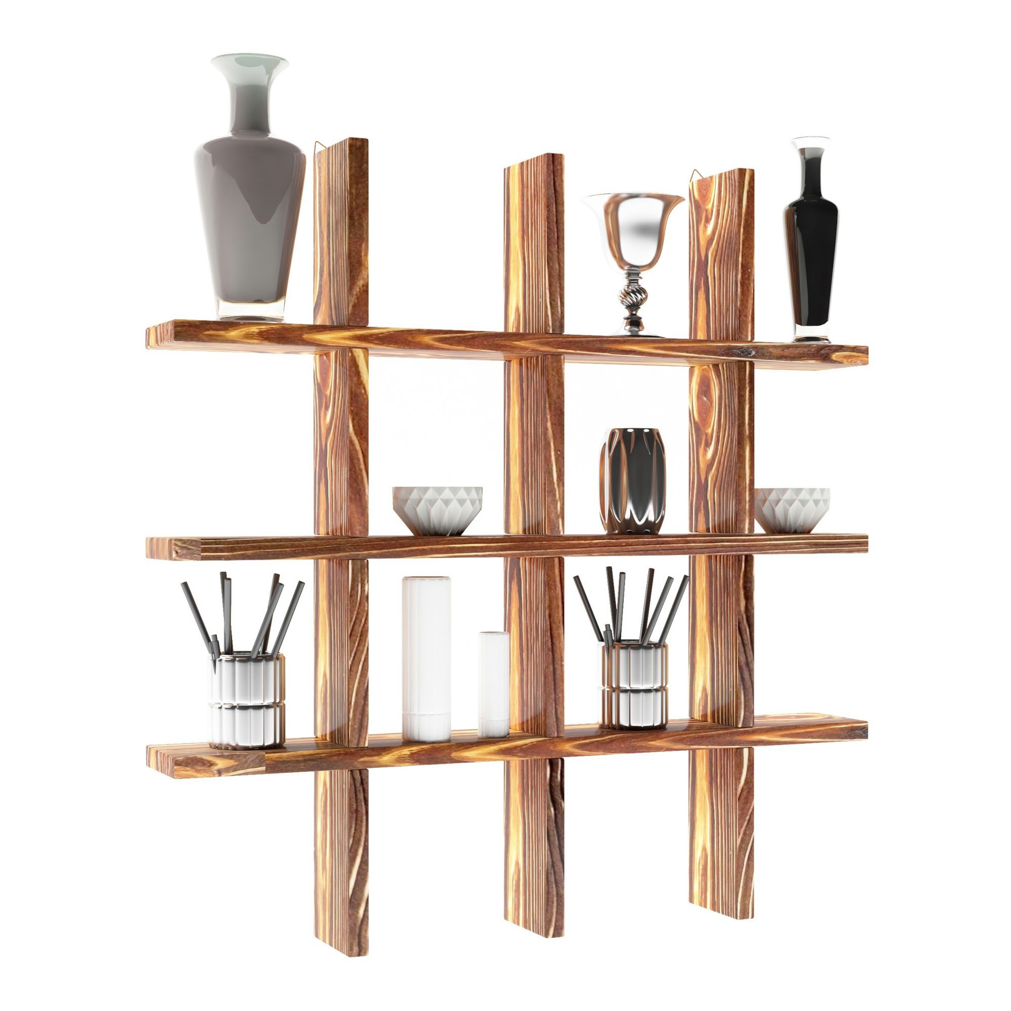 en.casa Wandregal, »Orimattila« Holz 62 x günstig online kaufen