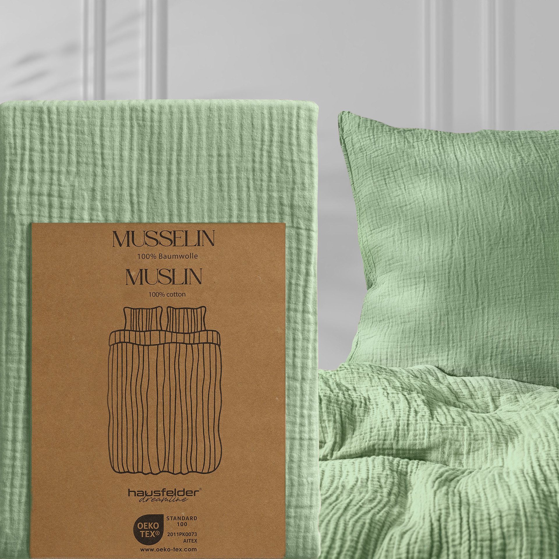 Hausfelder Bettwäsche Kopie von Musselin Bettbezug günstig online kaufen