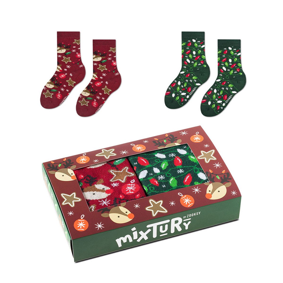 ZOOKSY Freizeitsocken lustige, bunte Weihnachtssocken in günstig online kaufen
