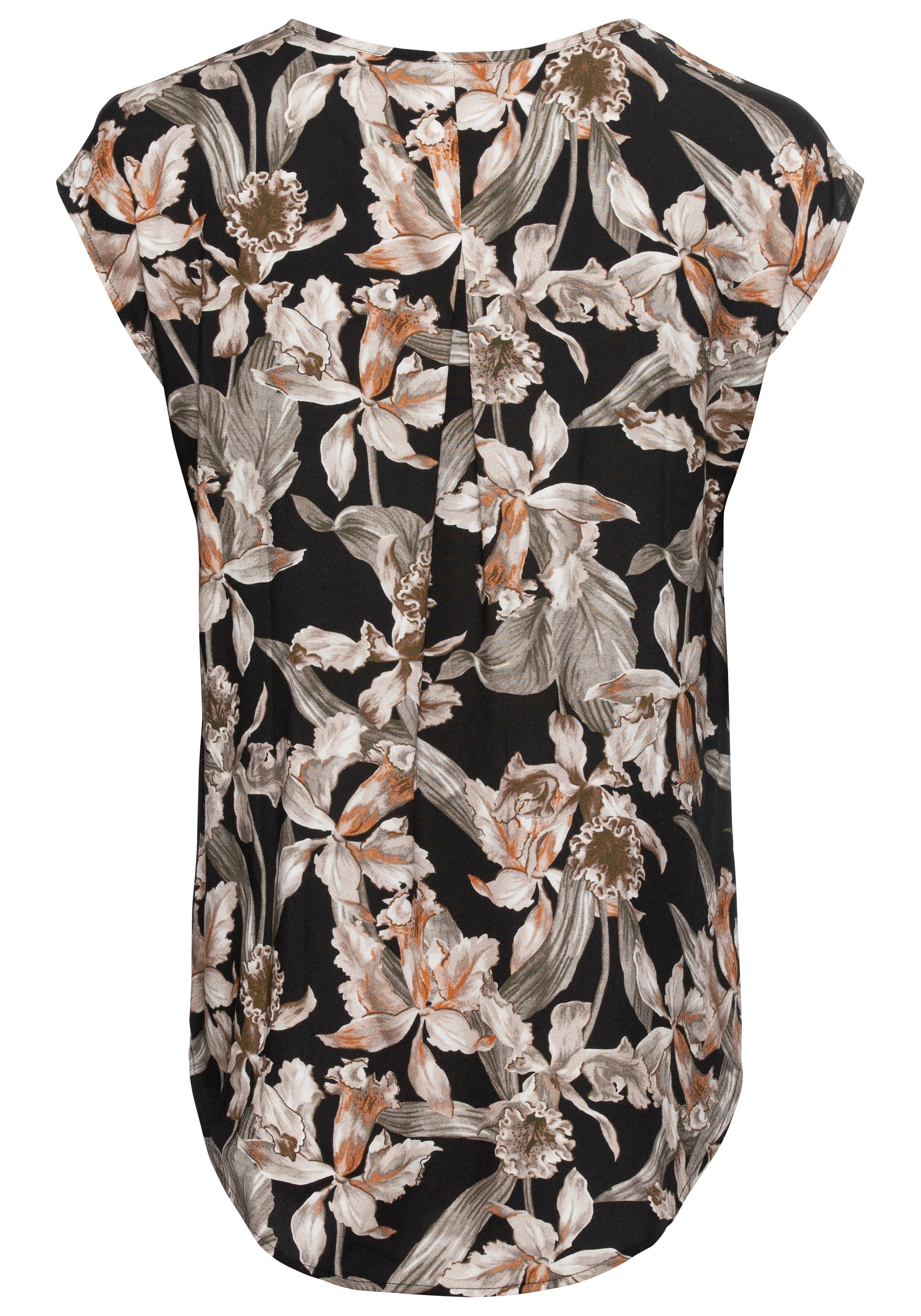 Laura Scott Druckbluse mit asymetrischem Saum