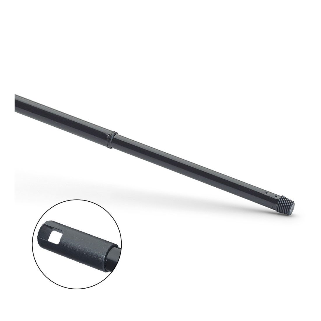 Nölle Besenstiel Teleskopstiel Metall Epoxy beschichtet mit Gewinde, (Reinigungsset, Teleskopstiel, Metall, Epoxy beschichtet), Teleskopgriff Metallstab Epoxybeschichtung Gewindestange