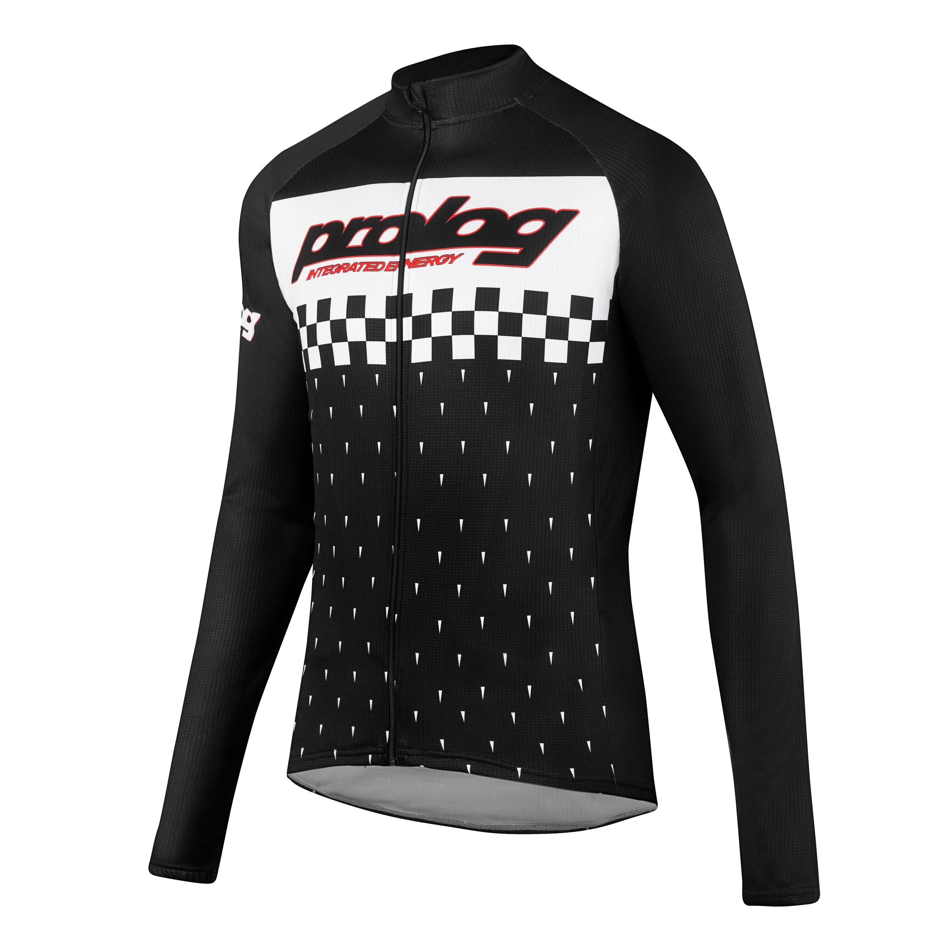 Radtrikot Herren Radtrikot langarm Integrated Energy Black wärmend