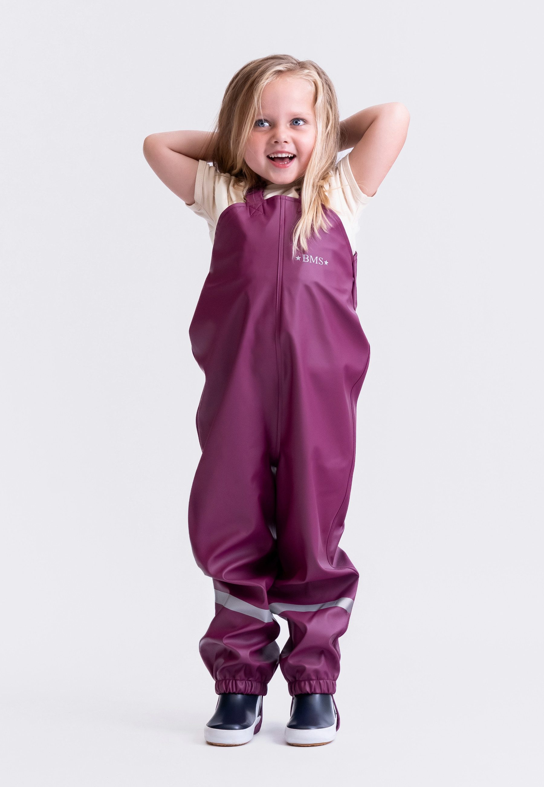 BMS Regen- und Matschlatzhose Räuberwald 100% wasserdichte Regenlatzhose OekoTex zertifiziert