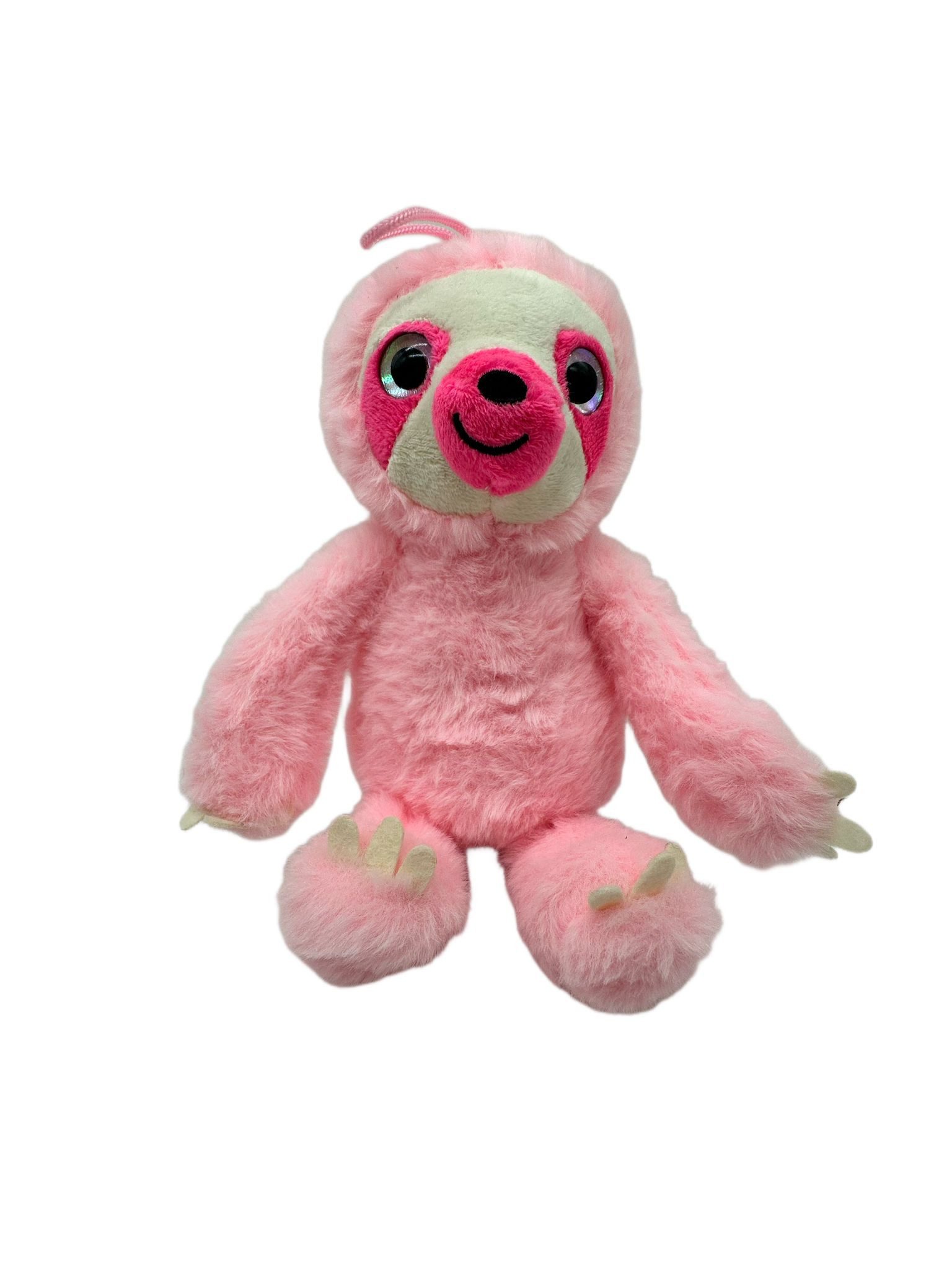 Kuscheltier Faultier Kuscheltier grau XXL 25 cm Plüschtier rosa