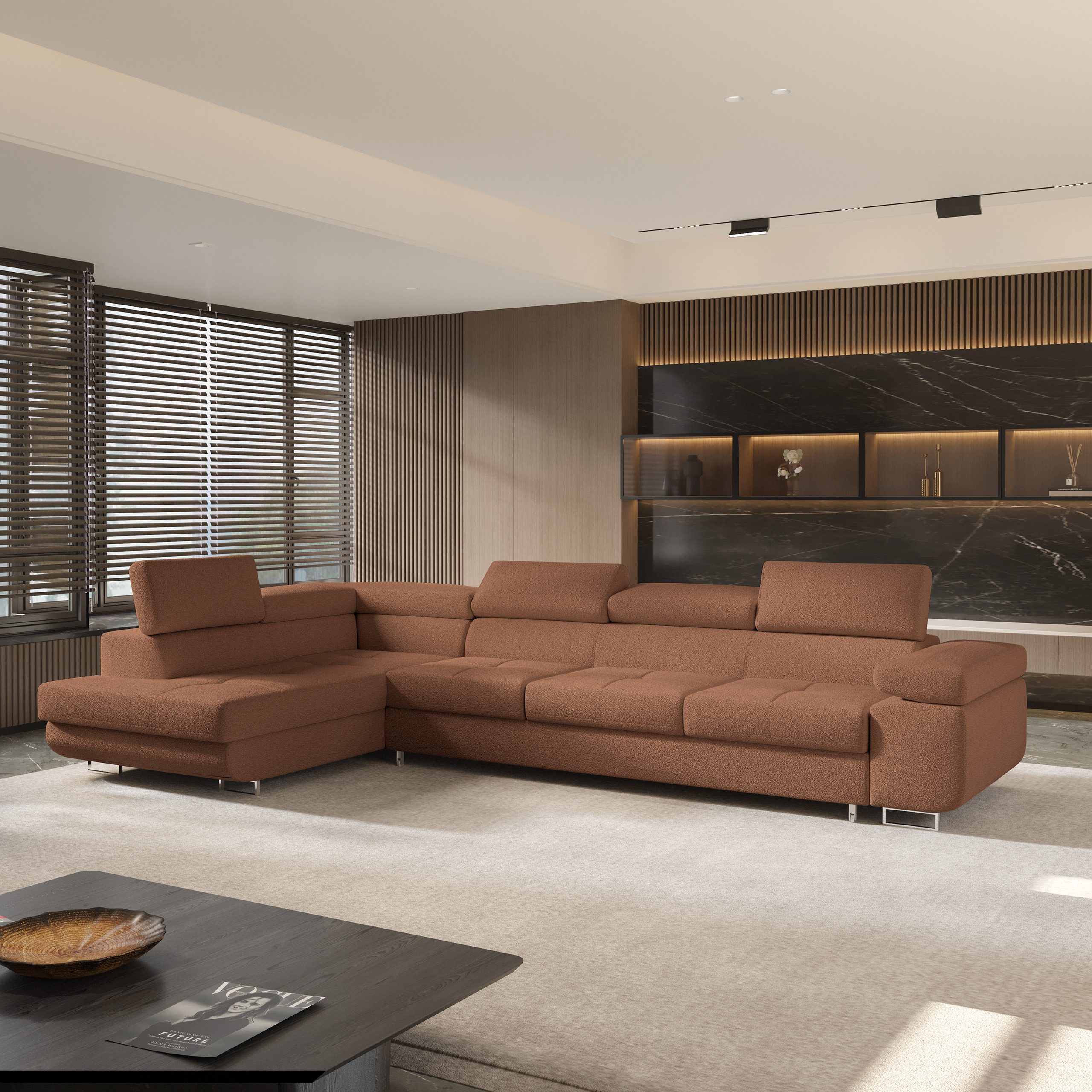 Masseno Ecksofa VICENTE mit Schlaffunktion L-Form, günstig online kaufen