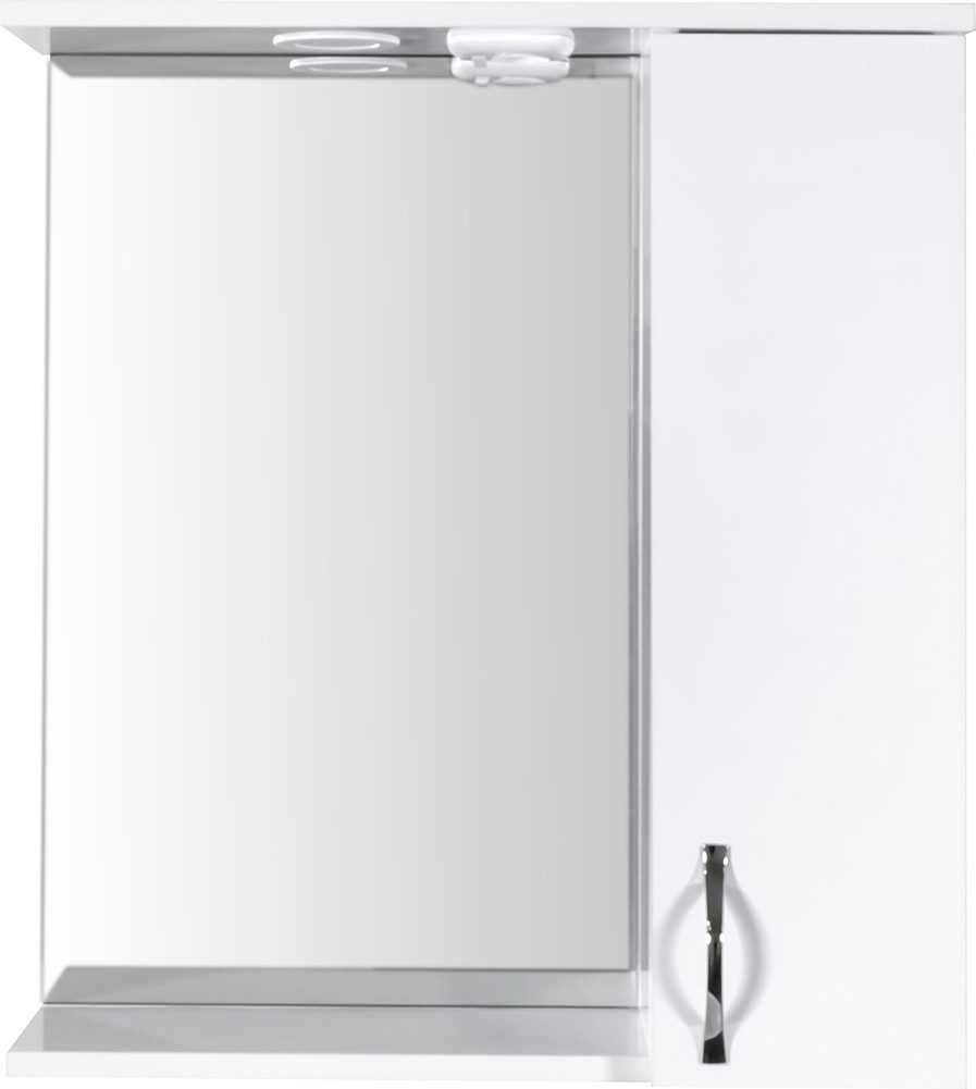 Aloni Spiegelschrank ALECO65-S (1-St) Aleco Badmöbel Spiegel mit Spots 65 cm Breite