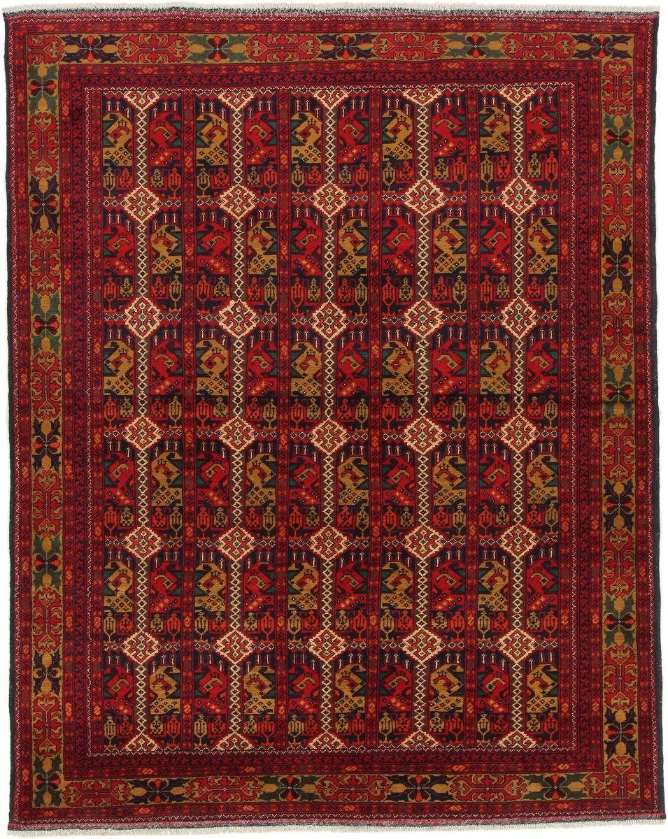 Orientteppich Afghan Mauri 149x188 Handgeknüpfter Orientteppich, Nain Trading, rechteckig, Höhe: 6 mm