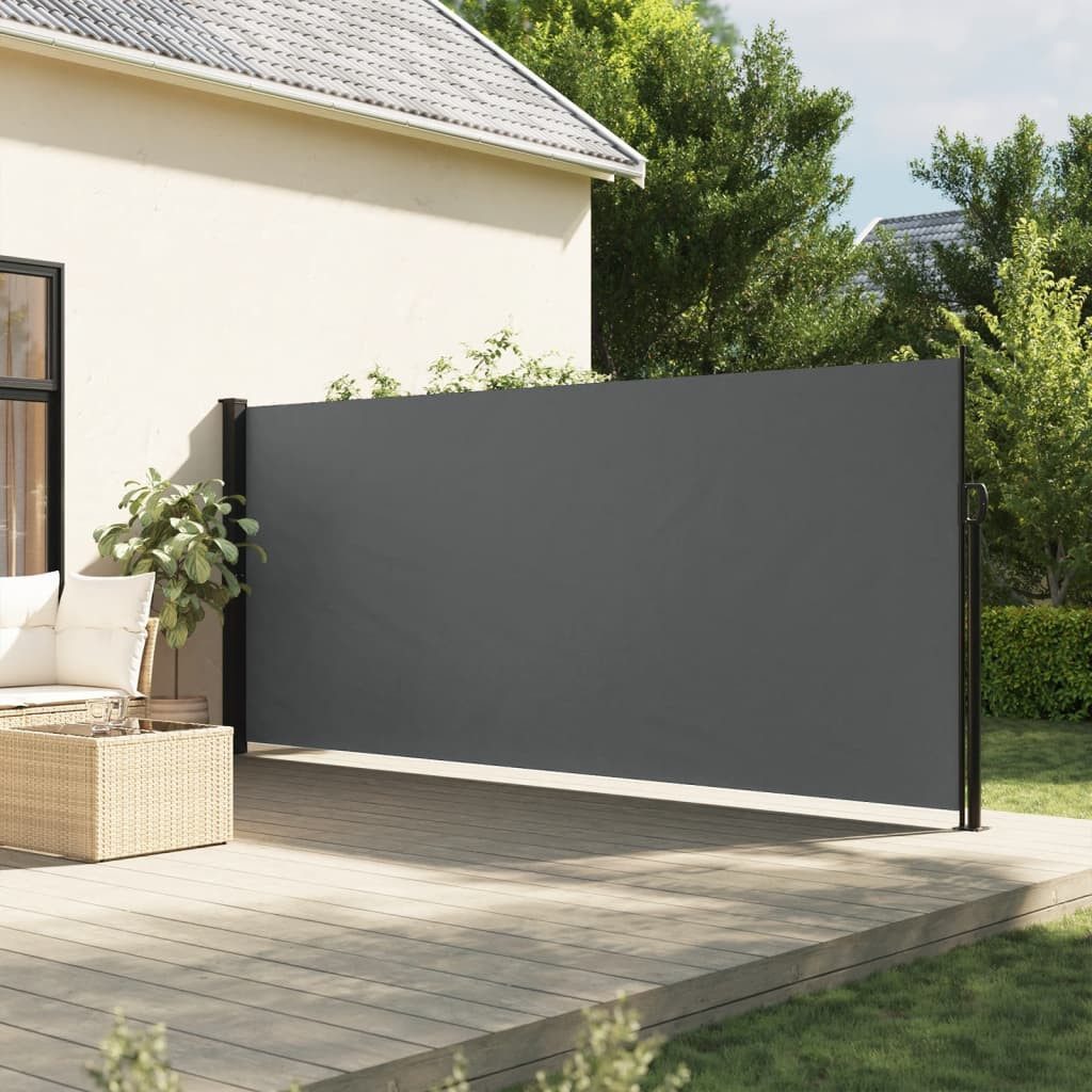 Thumbnail - vidaXL Seitenmarkise Sichtschutz Windschutz Ausziehbar Anthrazit 160x500 cm