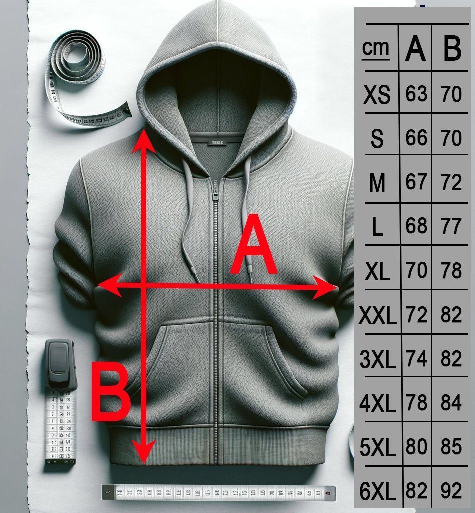 RMK Hoodie Herren Kapuzenpullover Pullover Langarm Oversize New York NY mit Baumwolle