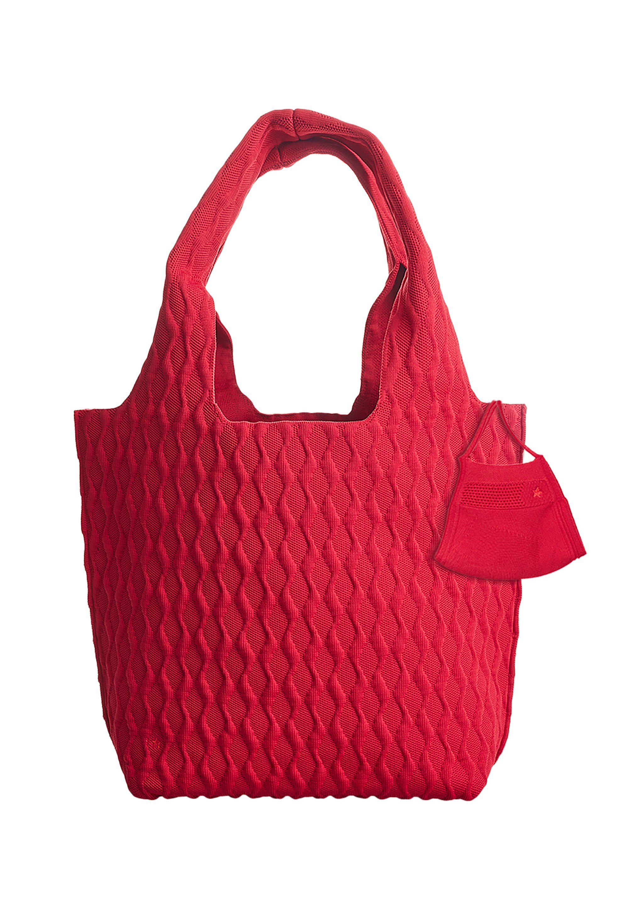 Damen Handtaschen RedStars Henkeltasche Redstars, aus recyceltem Polyester