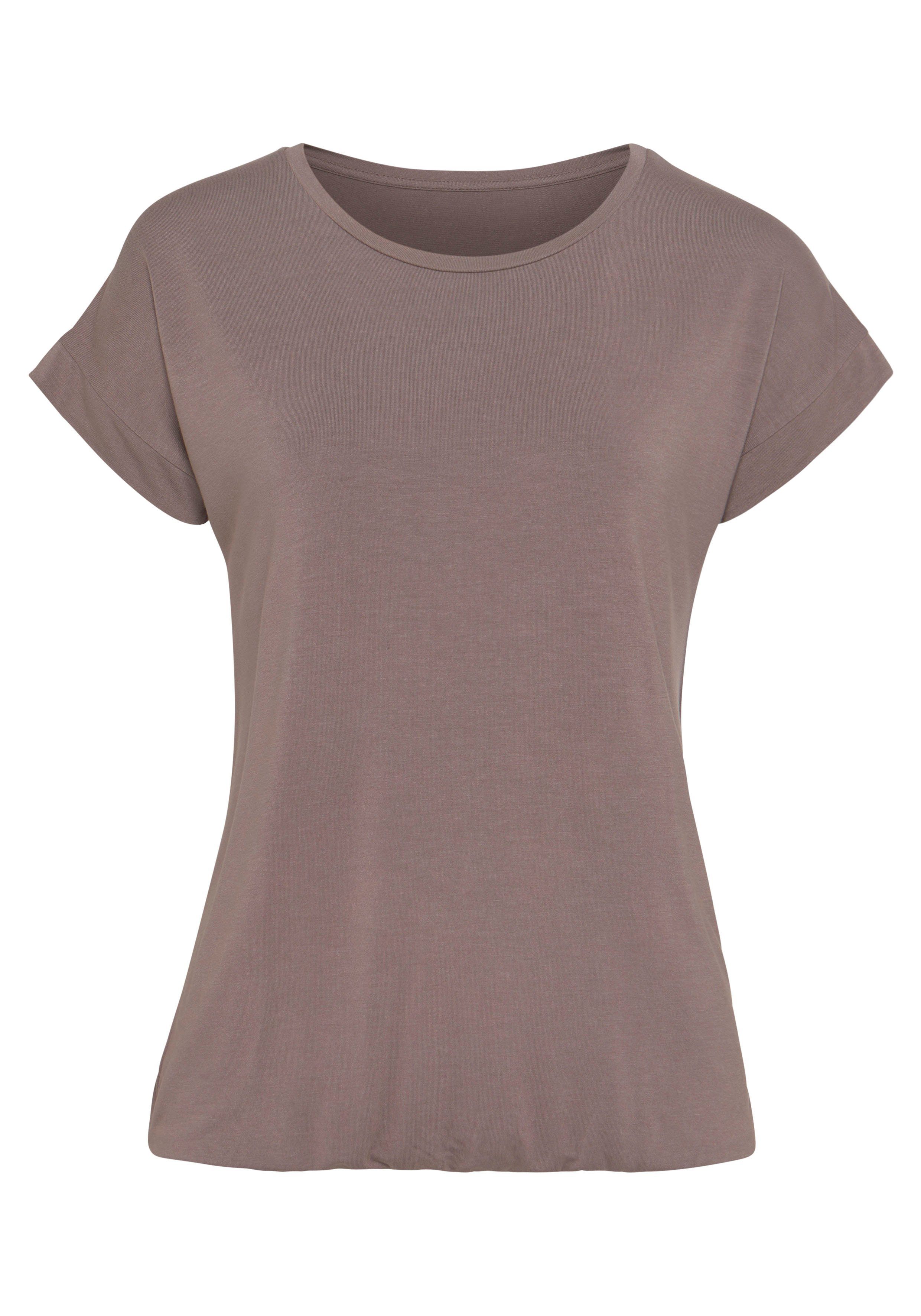 Vivance Kurzarmshirt mit Gummizug im Bund (2er-Pack) aus weichem Viskose-Stretch. € 34,98, (€ 17,49 pro 1 Stk).