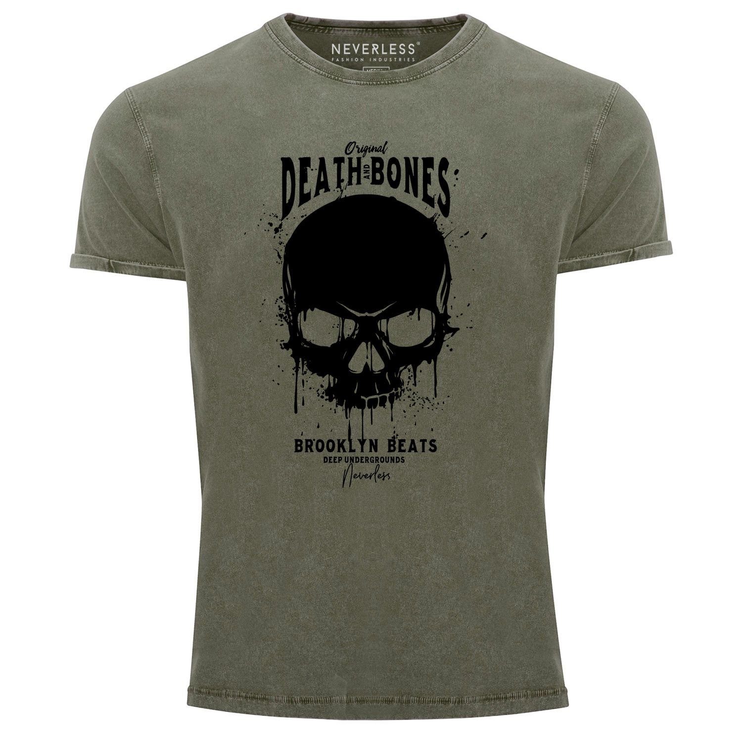 Neverless Print-Shirt Neverless® Herren T-Shirt Vintage günstig online kaufen