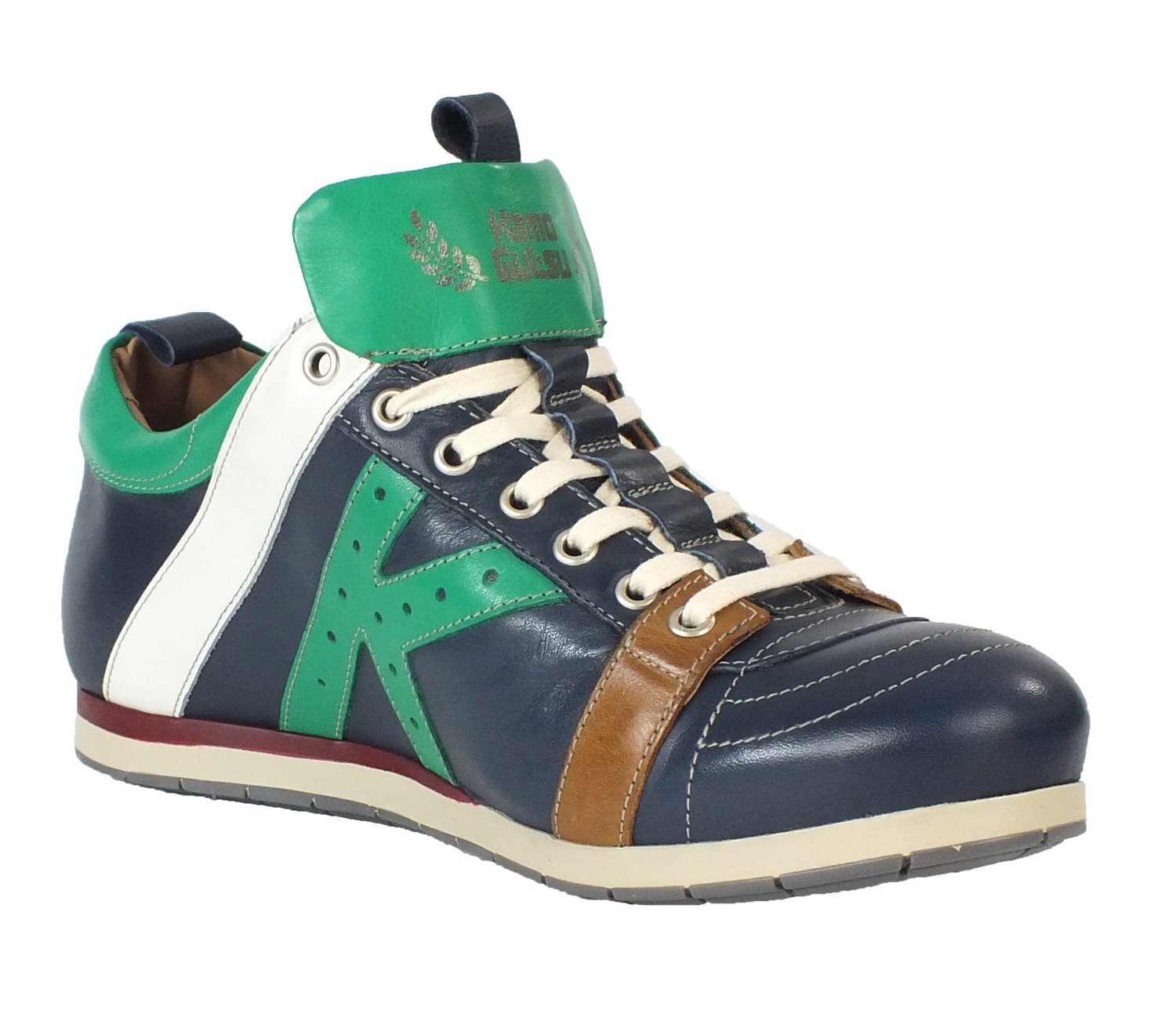 Kamo-Gutsu Modischer Herren Leder Sneaker Sneaker Wechselfussbett