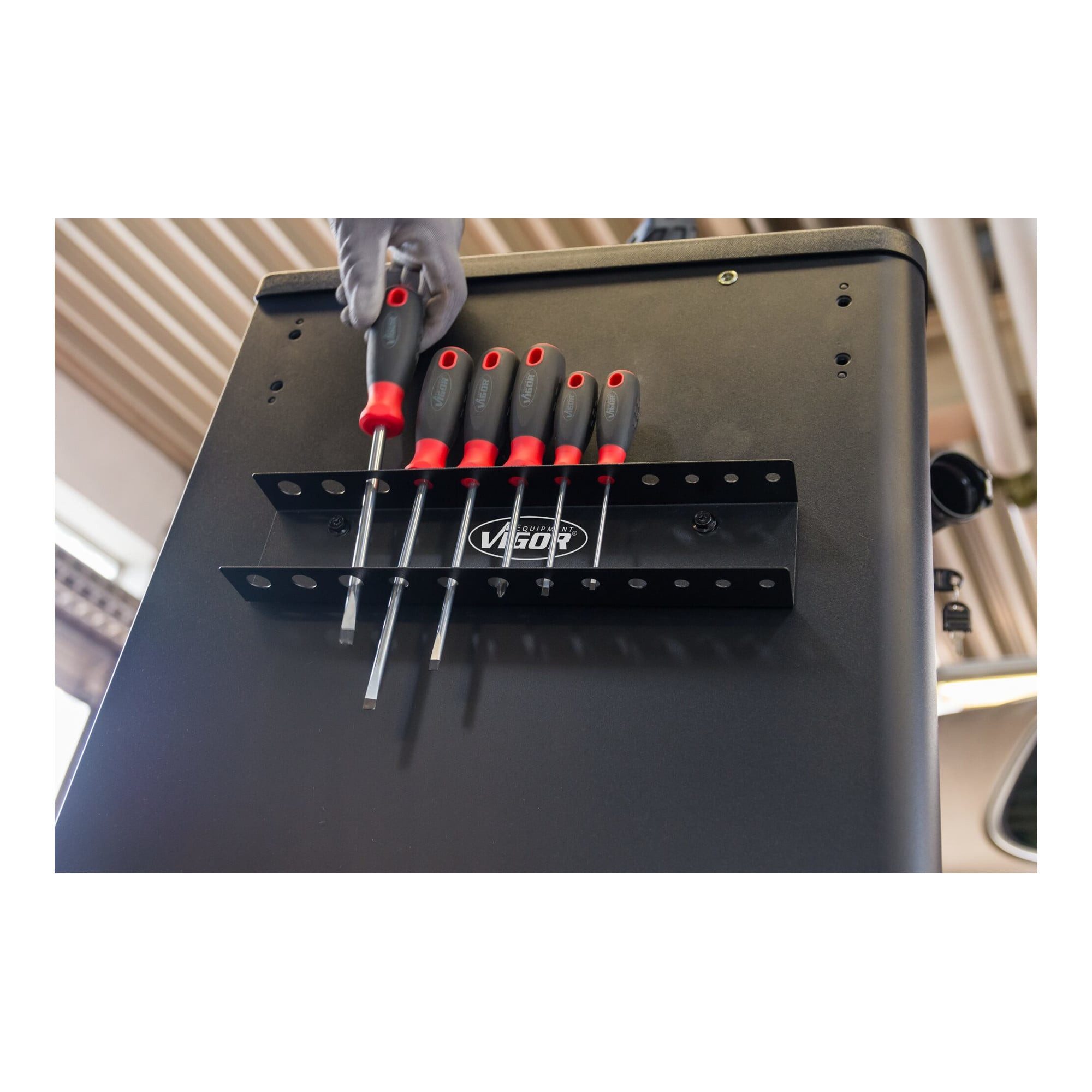 VIGOR Werkstattwagen VIGOR Schraubendreher-Halter V6396