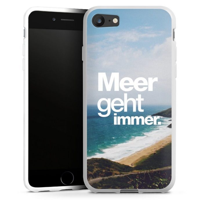 DeinDesign Handyhülle Meer Urlaub Sommer Meer geht immer Apple iPhone SE (2022) Silikon Hülle Bumper Case Handy Schutzhülle