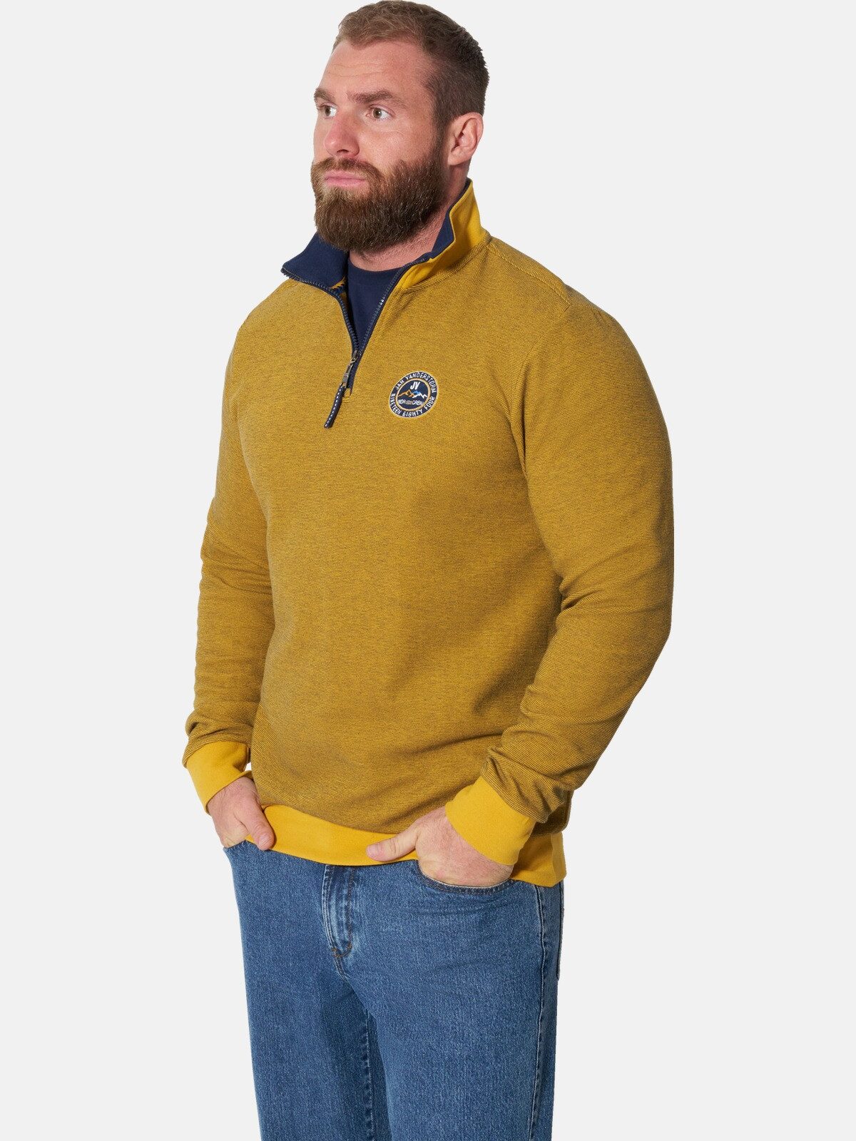 Jan Vanderstorm Sweatshirt MARKWARD mit Reißverschluss