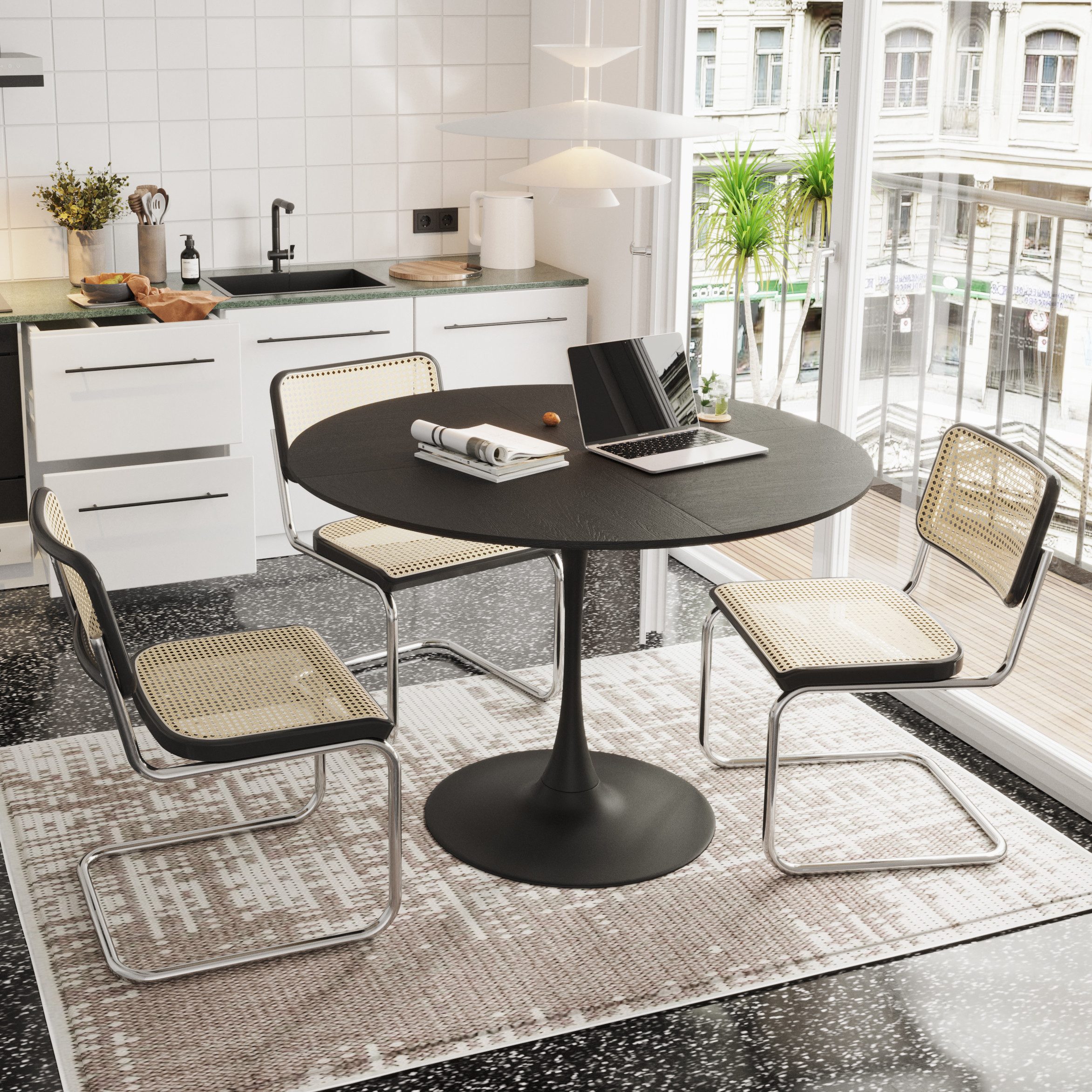 HAUSS SPOLE Esstisch 120cm Couchtisch Gartentisch günstig online kaufen