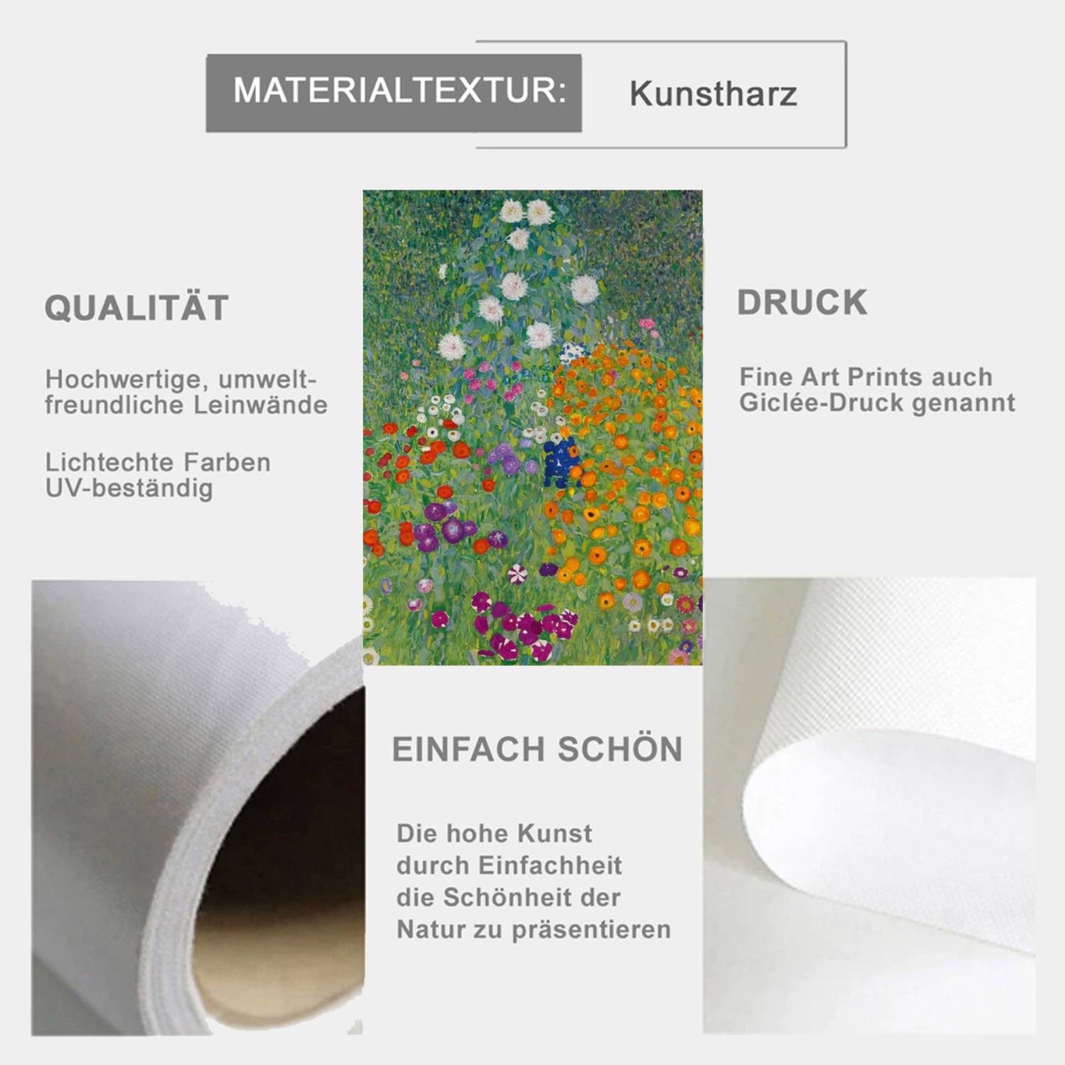 TPFLiving Kunstdruck OHNE RAHMEN, Gustav Klimt günstig online kaufen