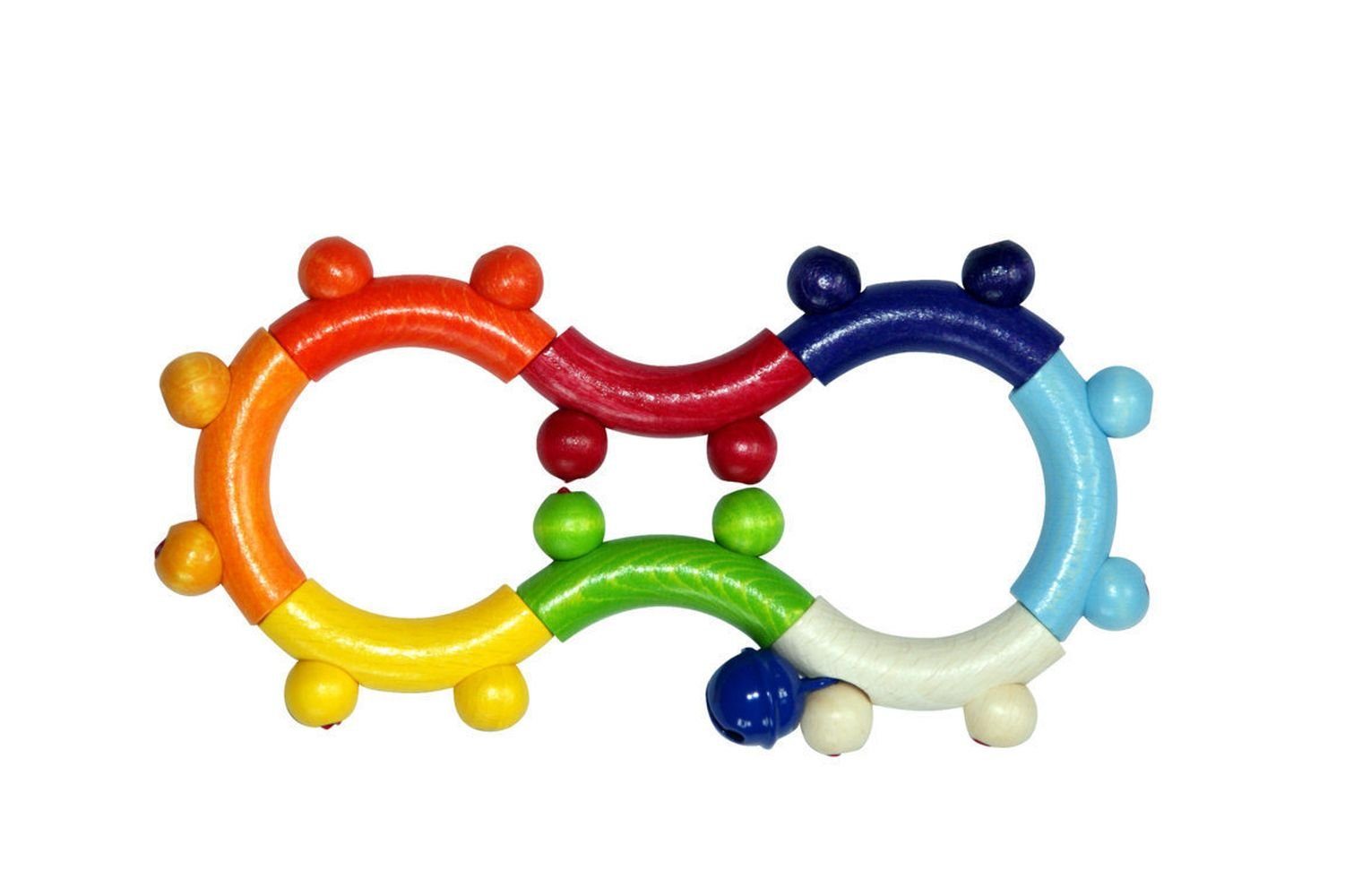 HESS SPIELZEUG Greifspielzeug Babyspielzeug Rassel blaue 8 Schelle BxLxH 80 günstig online kaufen