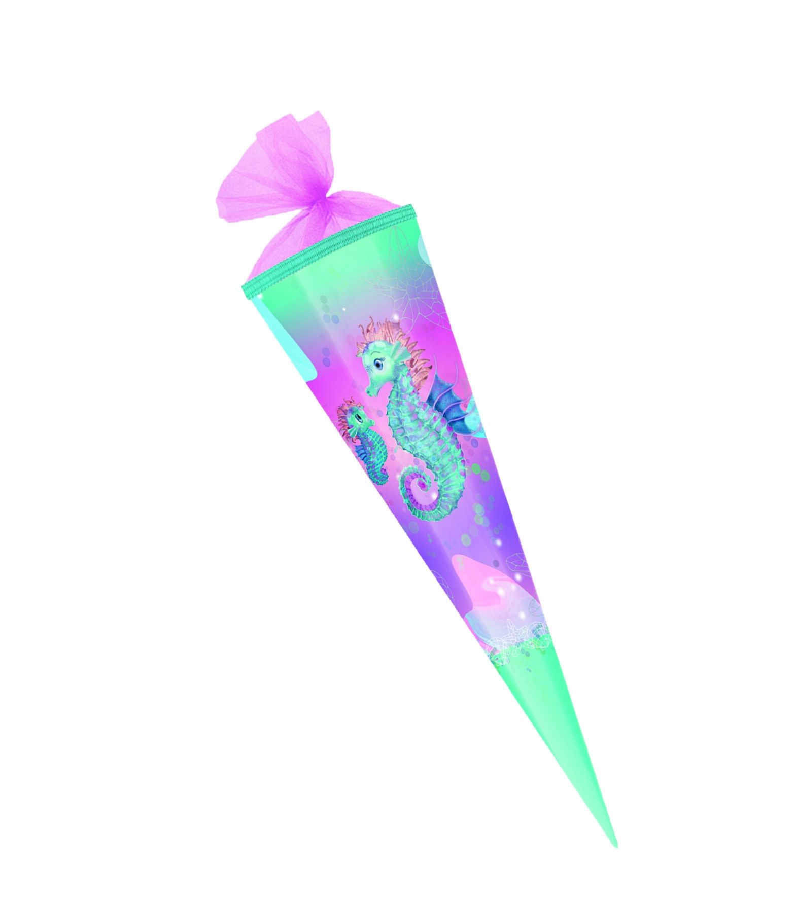 Herlitz Schultüte Herlitz Schultüte / Zuckertüte / 85cm / eckig / "Seepferdchen"