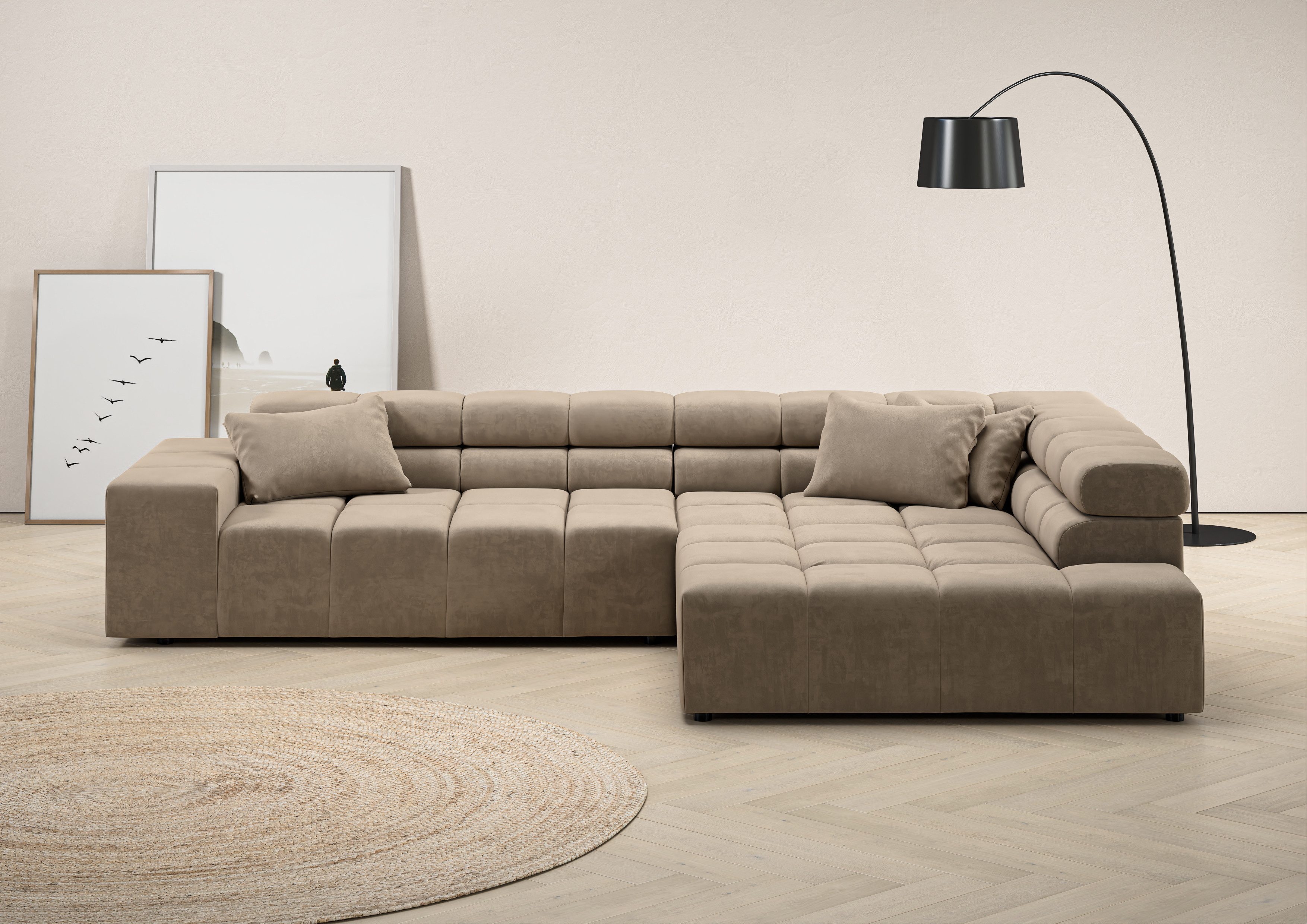 INOSIGN Ecksofa Ancona incl. Kopfteilverstellung, OTTOs Choice, Breite 319c günstig online kaufen